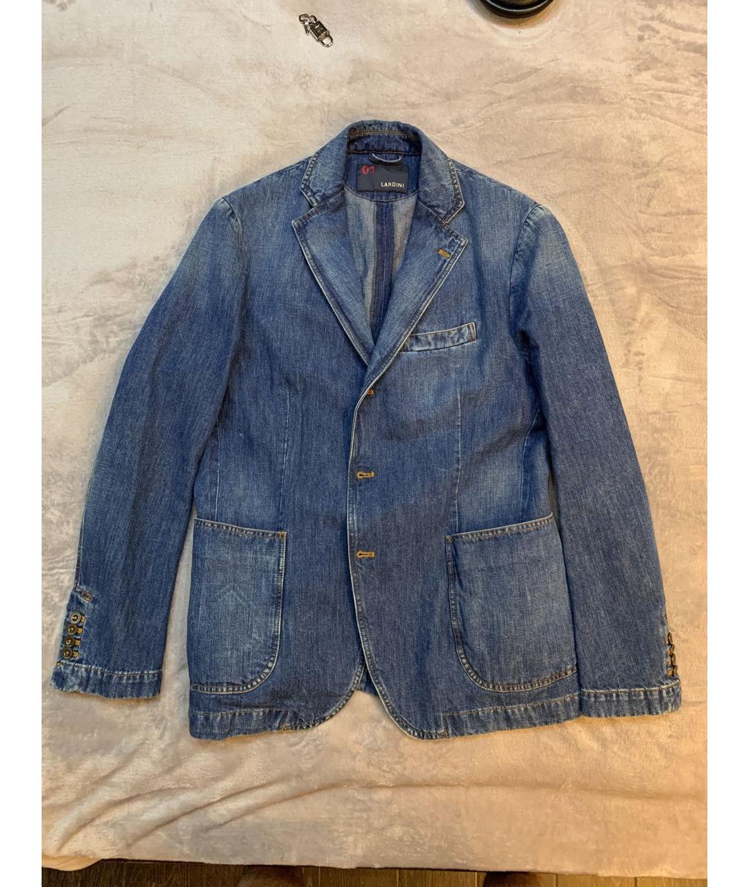 LARDINI Синий пиджак, фото 9
