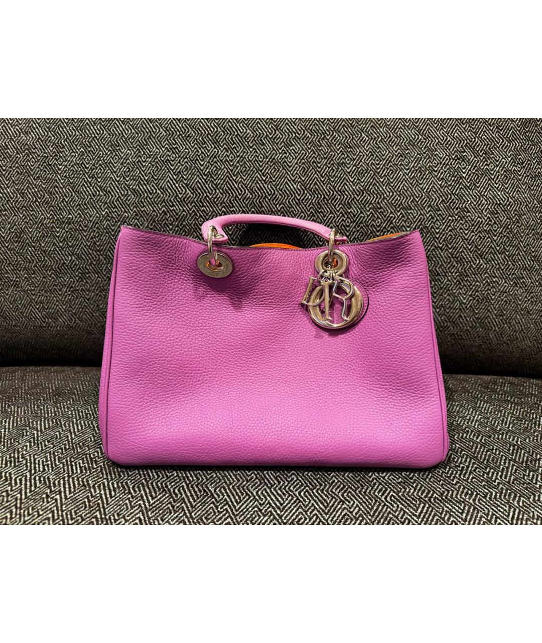 CHRISTIAN DIOR PRE-OWNED Розовая кожаная сумка с короткими ручками, фото 9