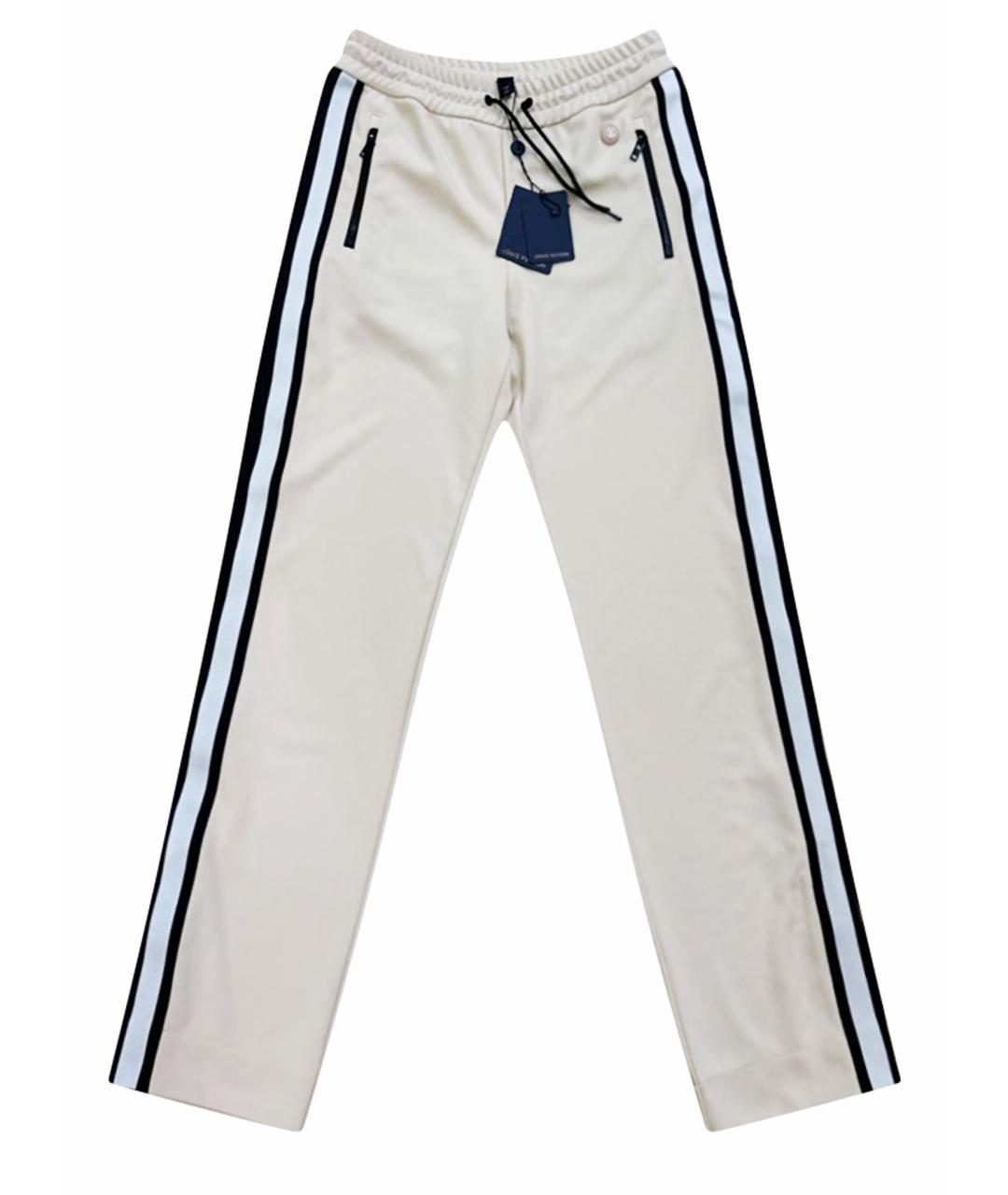 LOUIS VUITTON PRE-OWNED Бежевые полиамидовые спортивные брюки и шорты, фото 1