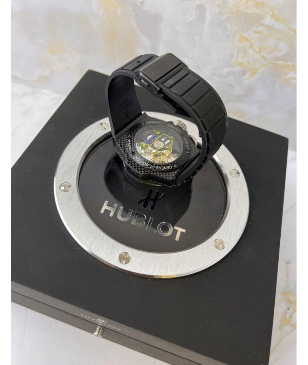 HUBLOT Темно-синие карбоновые часы, фото 3