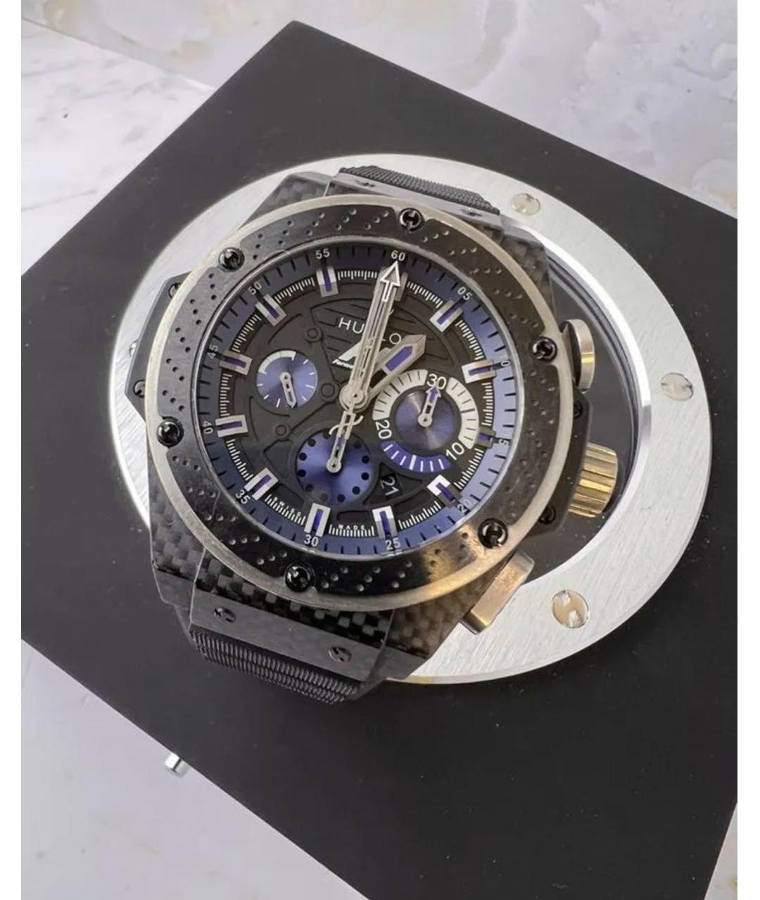 HUBLOT Темно-синие карбоновые часы, фото 8
