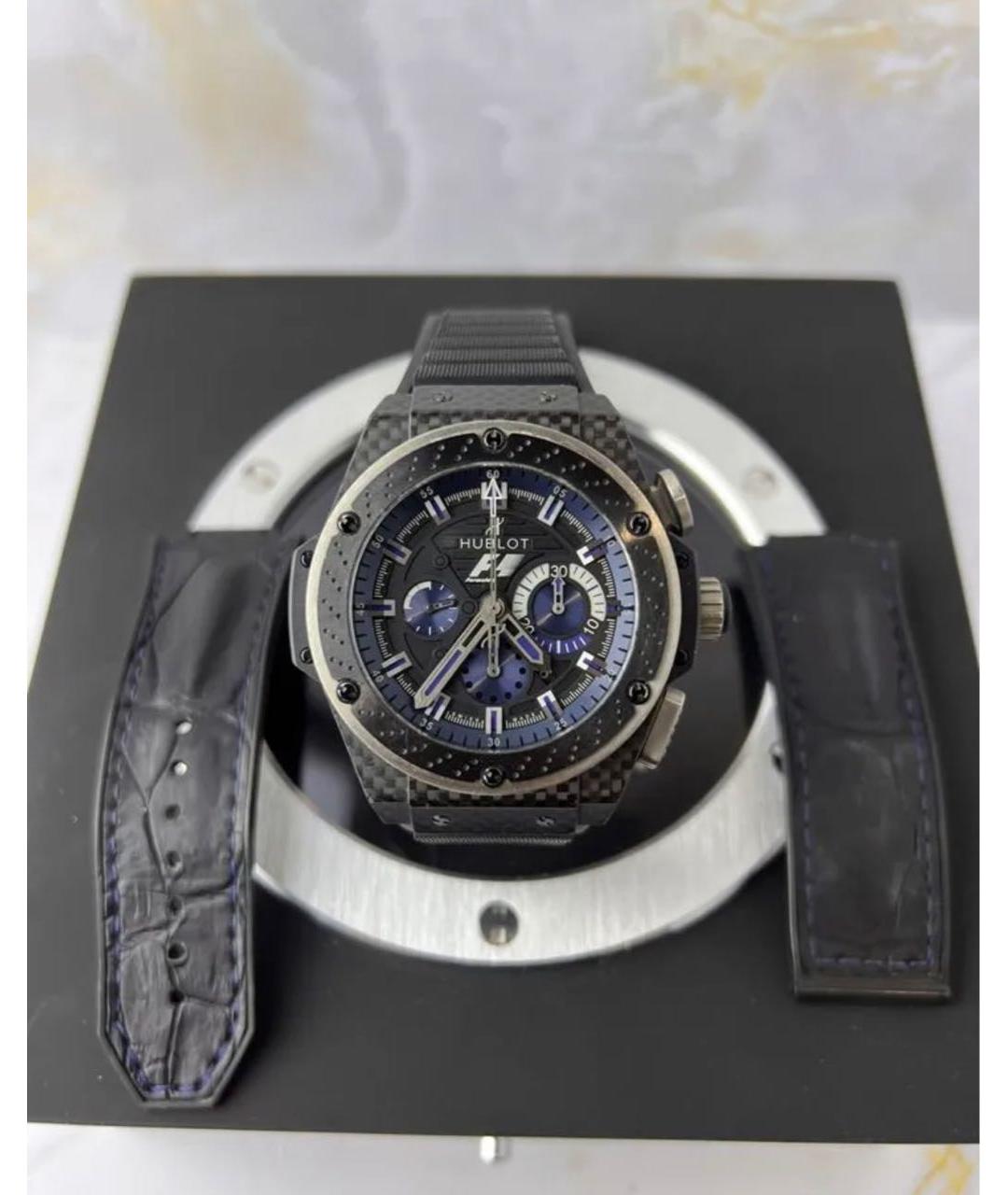 HUBLOT Темно-синие карбоновые часы, фото 7