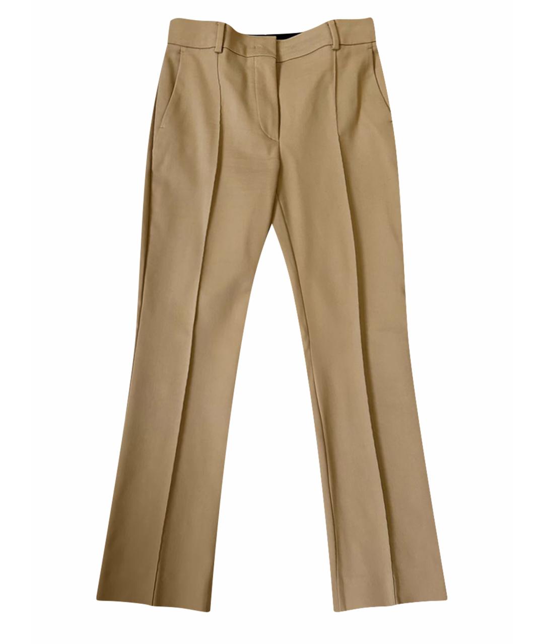 SPORTMAX Бежевые прямые брюки, фото 1