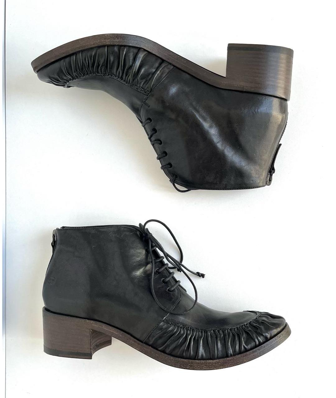 MARSELL Черные кожаные ботинки, фото 9