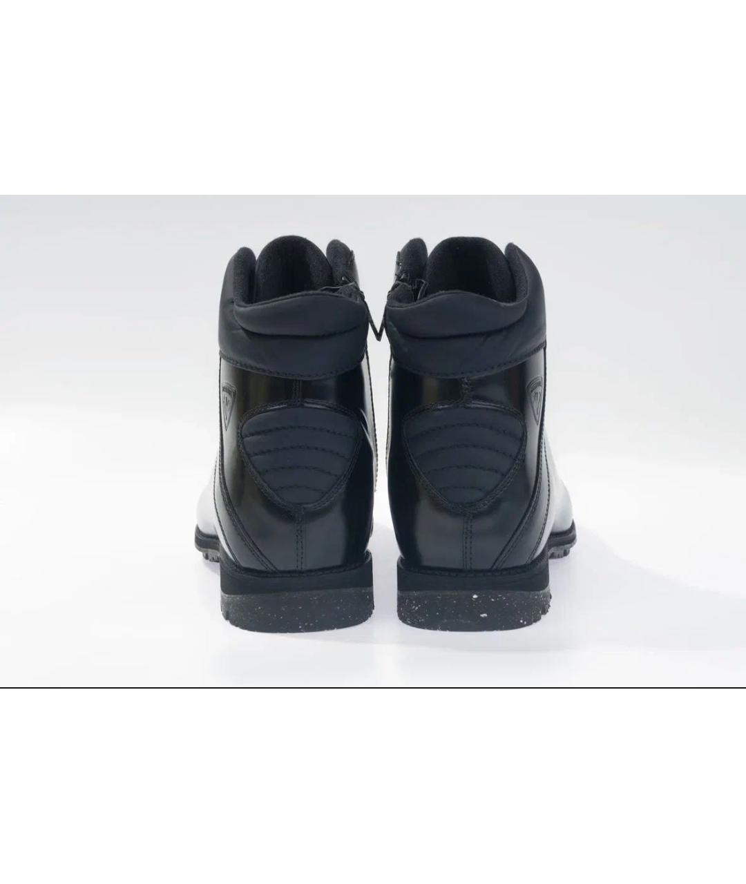 ROSSIGNOL Черные кожаные высокие ботинки, фото 4