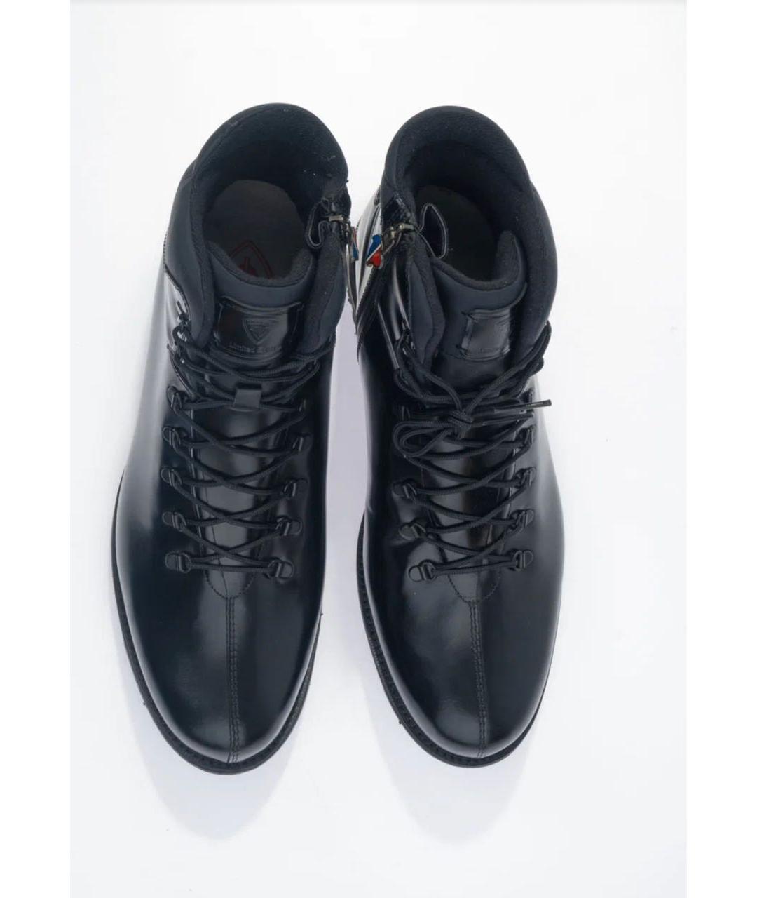 ROSSIGNOL Черные кожаные высокие ботинки, фото 3