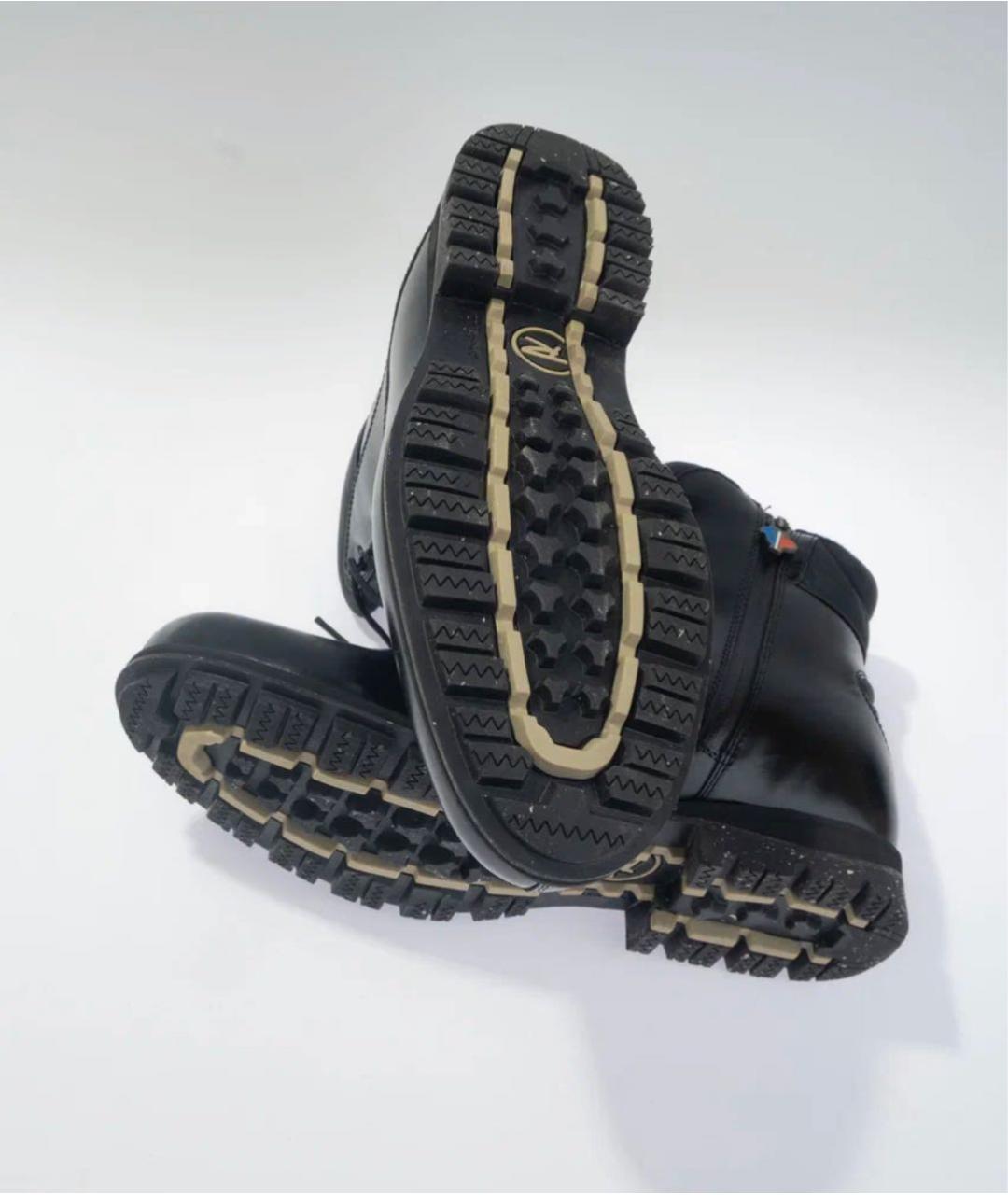ROSSIGNOL Черные кожаные высокие ботинки, фото 5