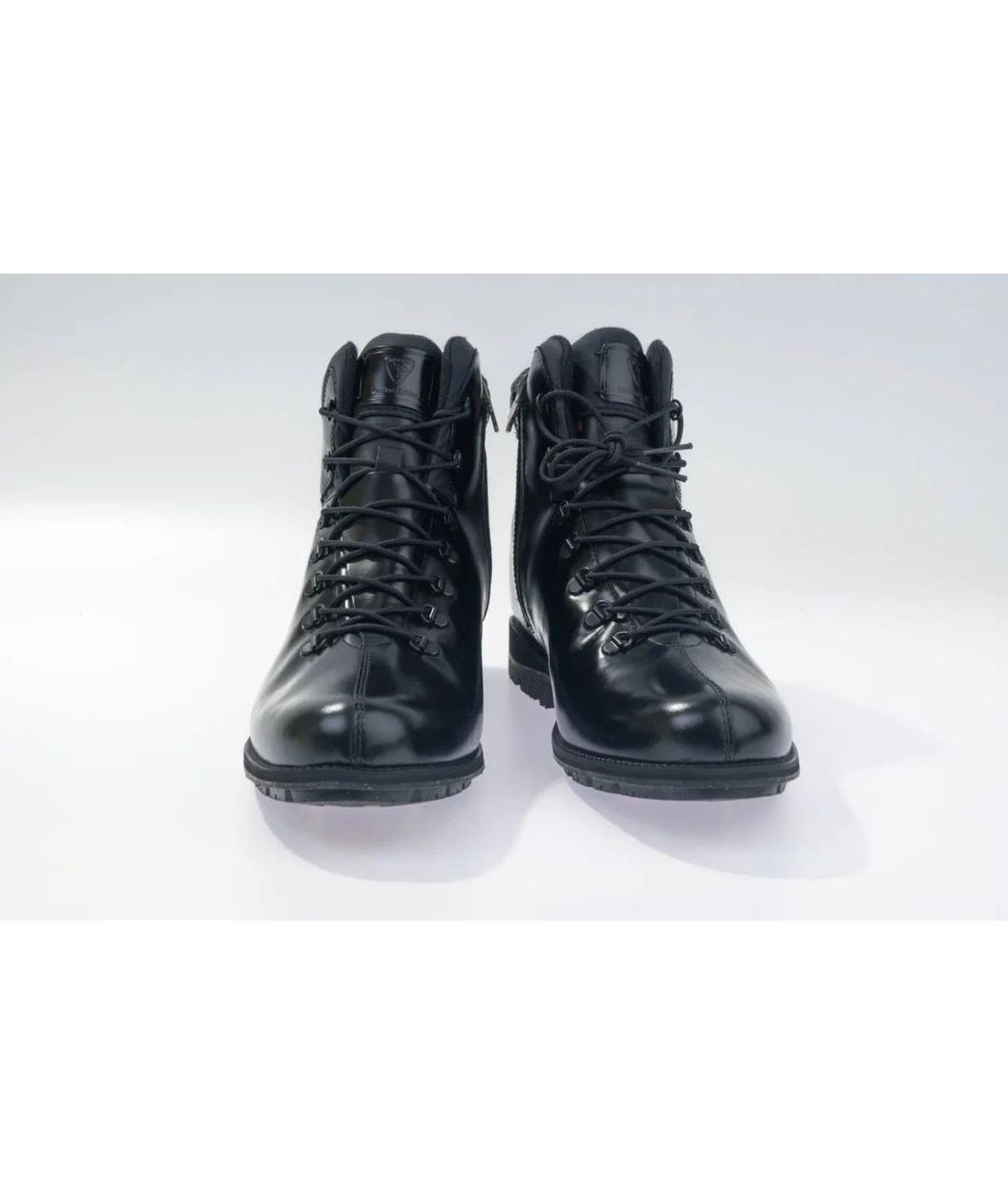 ROSSIGNOL Черные кожаные высокие ботинки, фото 2