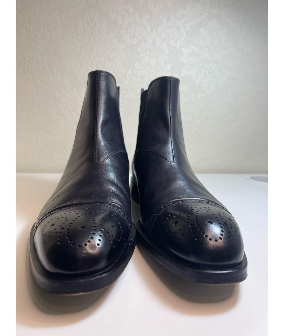 PRADA Черные кожаные высокие ботинки, фото 6