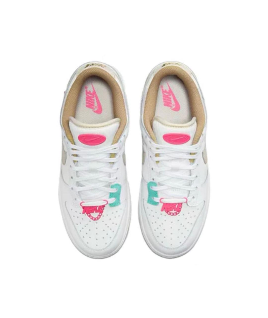 NIKE Белые кроссовки из искусственной кожи, фото 3