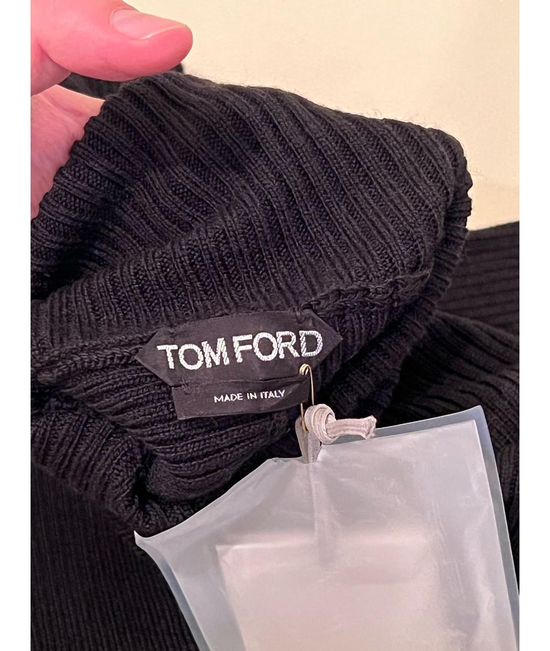 TOM FORD Черная шерстяная водолазка, фото 6