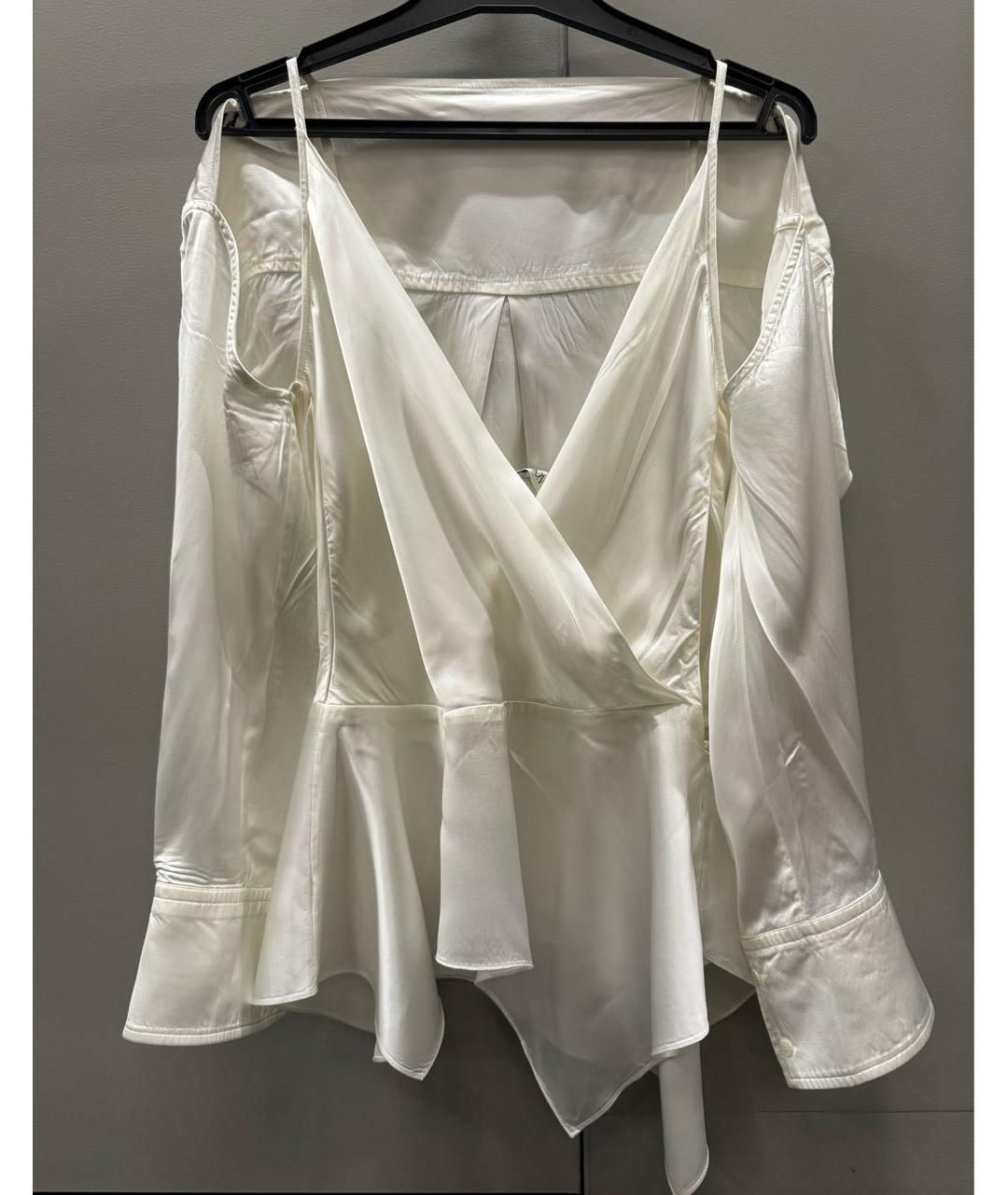 J.W.ANDERSON Белая вискозная блузы, фото 3