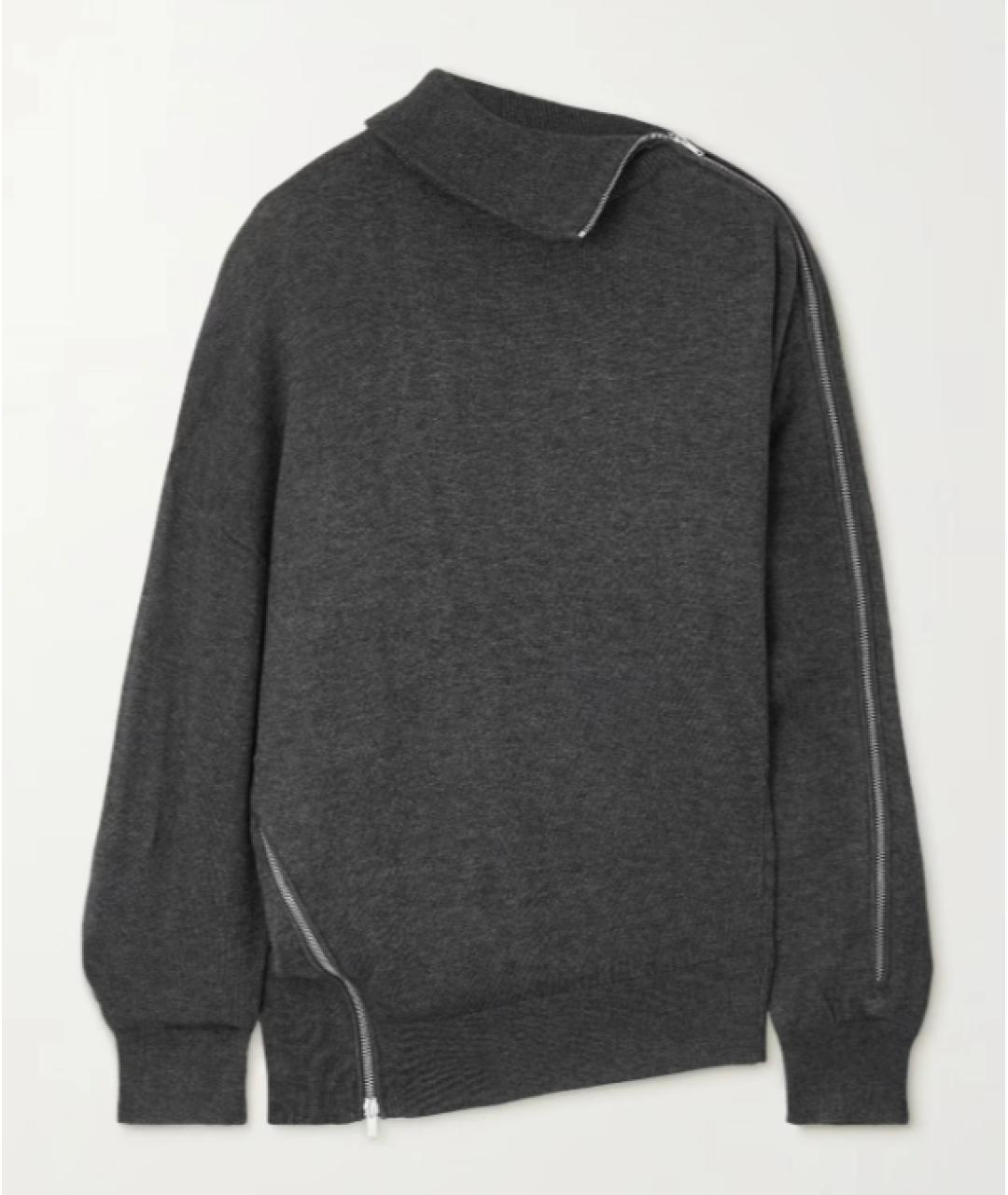 ISABEL MARANT Серый шерстяной джемпер / свитер, фото 4