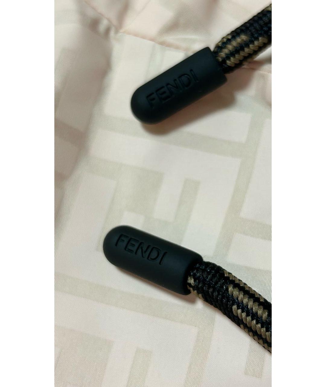 FENDI Розовые полиамидовые спортивные брюки и шорты, фото 6