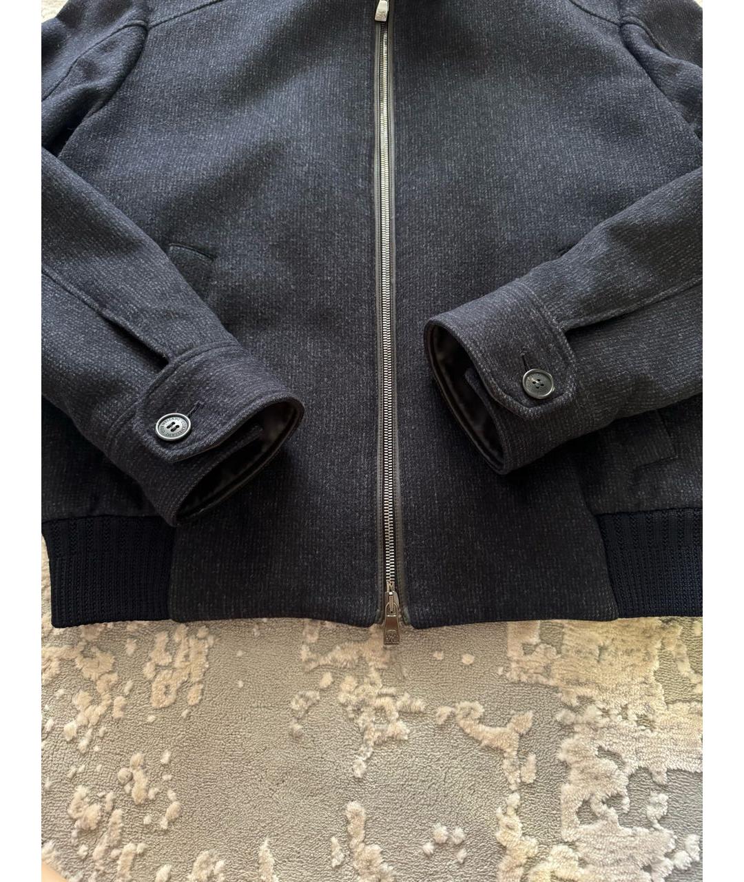 CORNELIANI Антрацитовое шерстяное пальто, фото 5