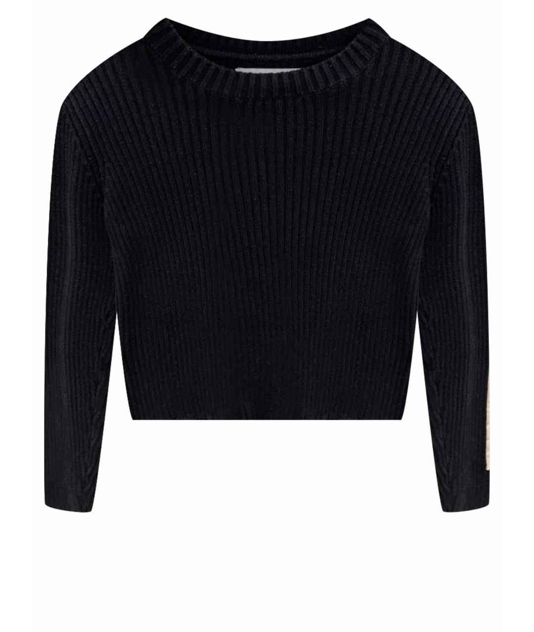 CALVIN KLEIN Черный хлопковый джемпер / свитер, фото 1
