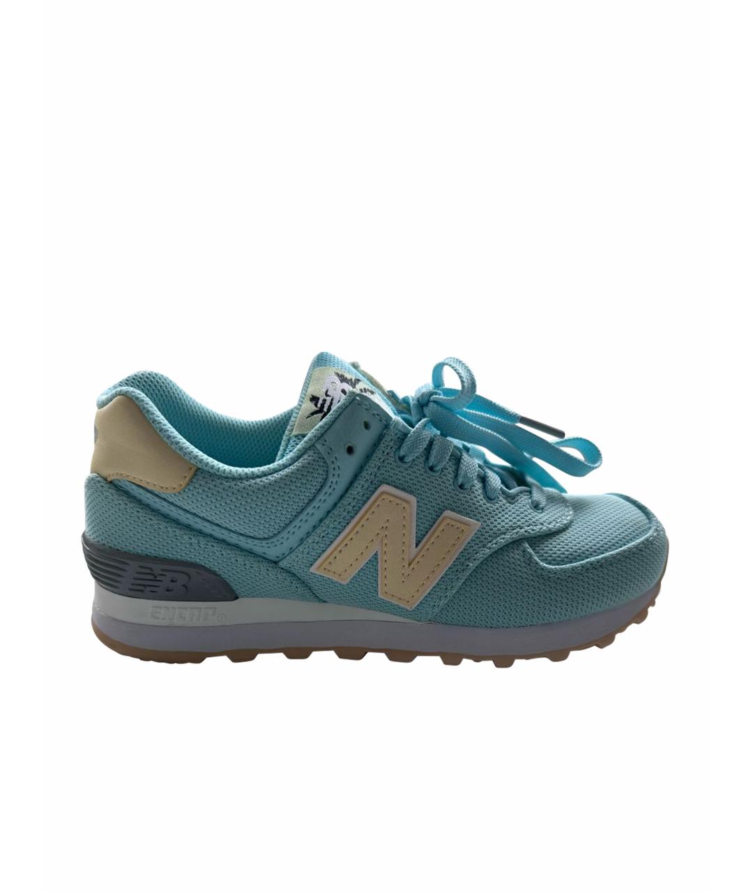 NEW BALANCE Голубые текстильные кроссовки, фото 1