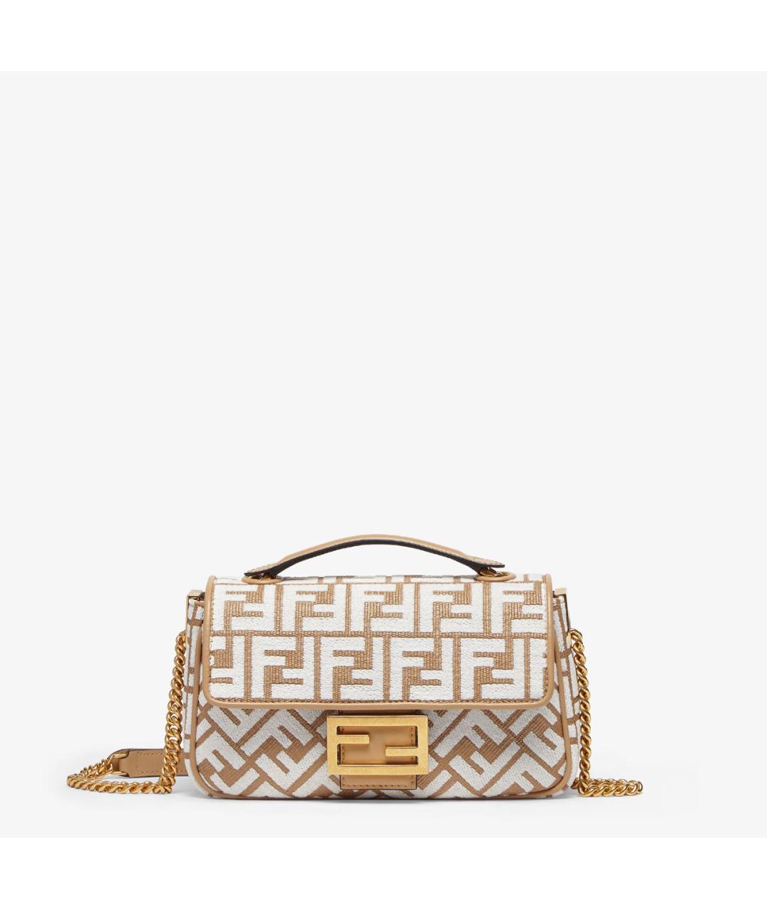 FENDI Бежевая сумка через плечо, фото 6