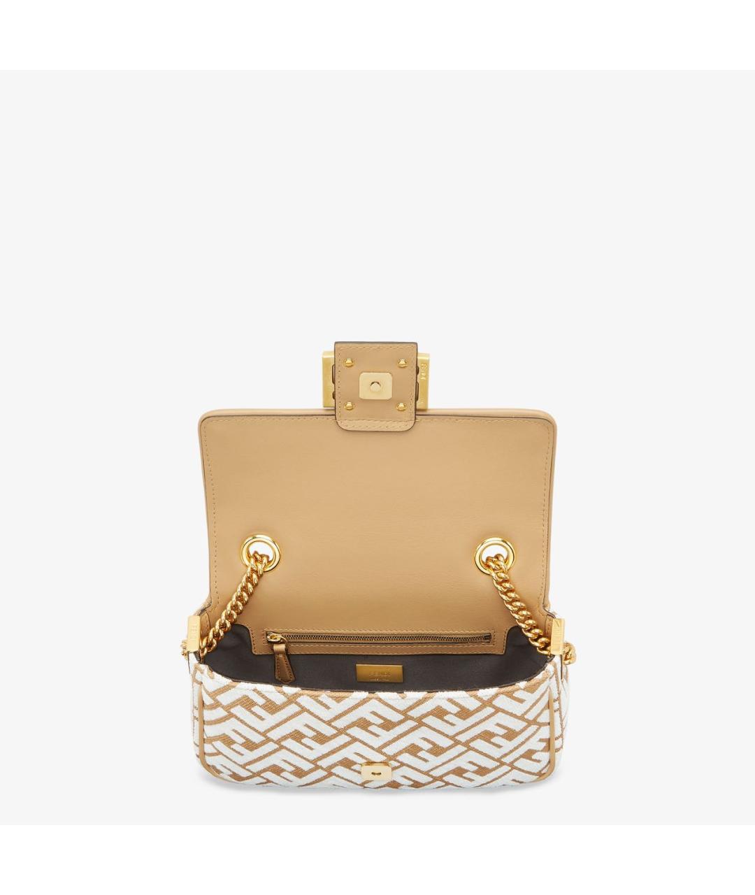 FENDI Бежевая сумка через плечо, фото 4