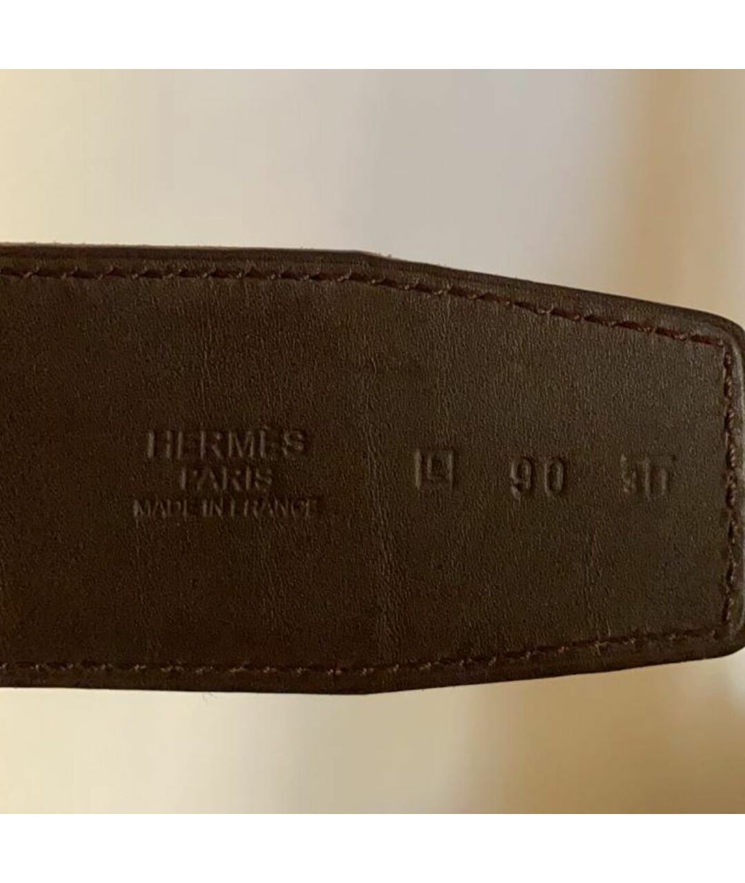 HERMES PRE-OWNED Черный кожаный ремень, фото 5