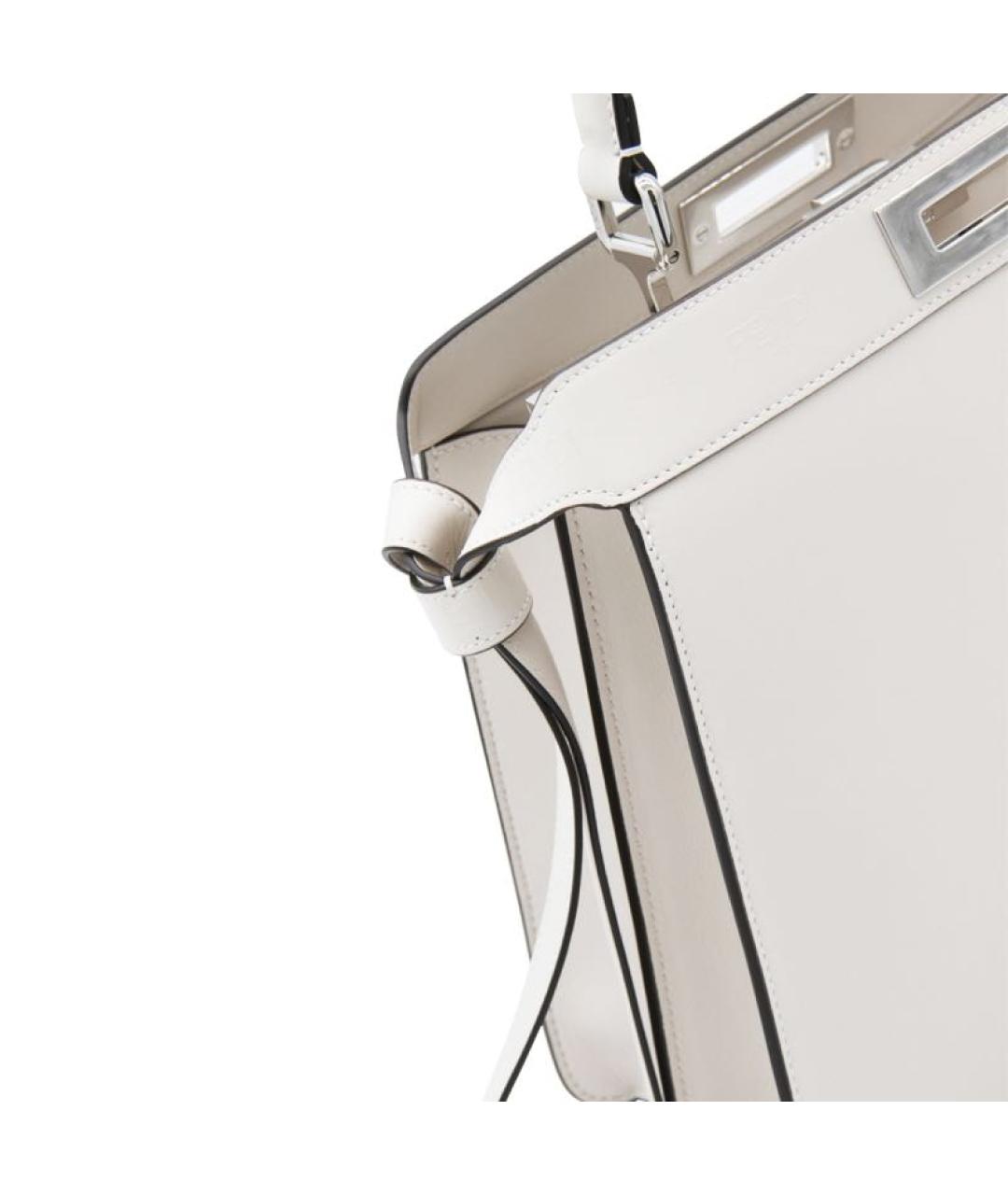 FENDI Кожаная сумка с короткими ручками, фото 4