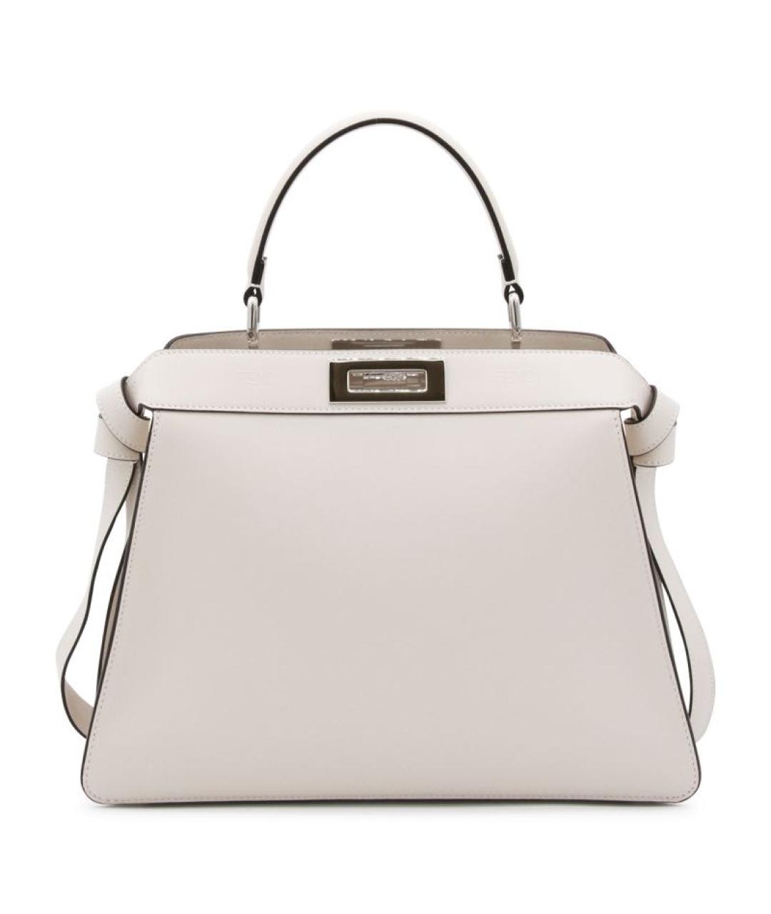 FENDI Кожаная сумка с короткими ручками, фото 3