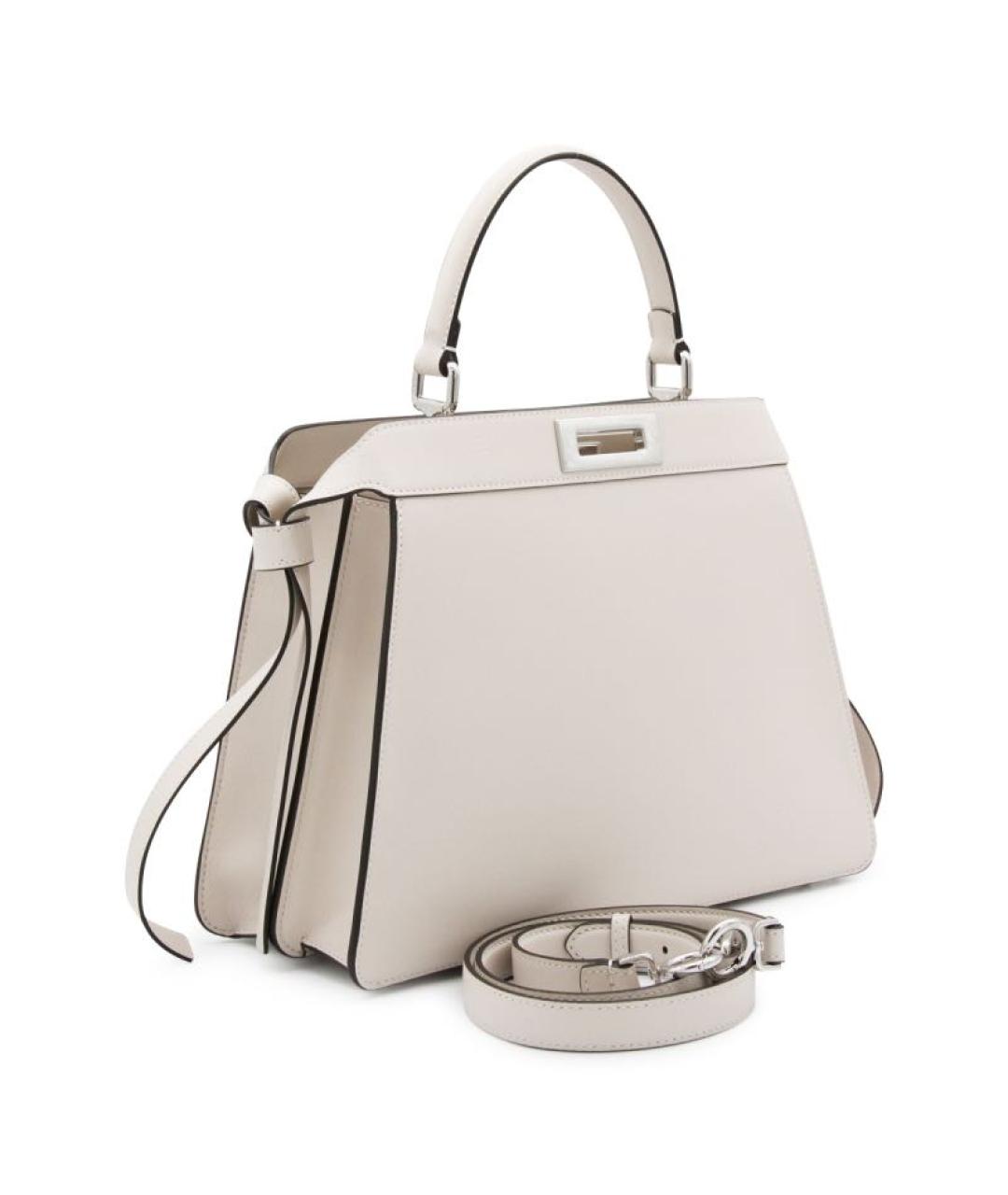 FENDI Кожаная сумка с короткими ручками, фото 2