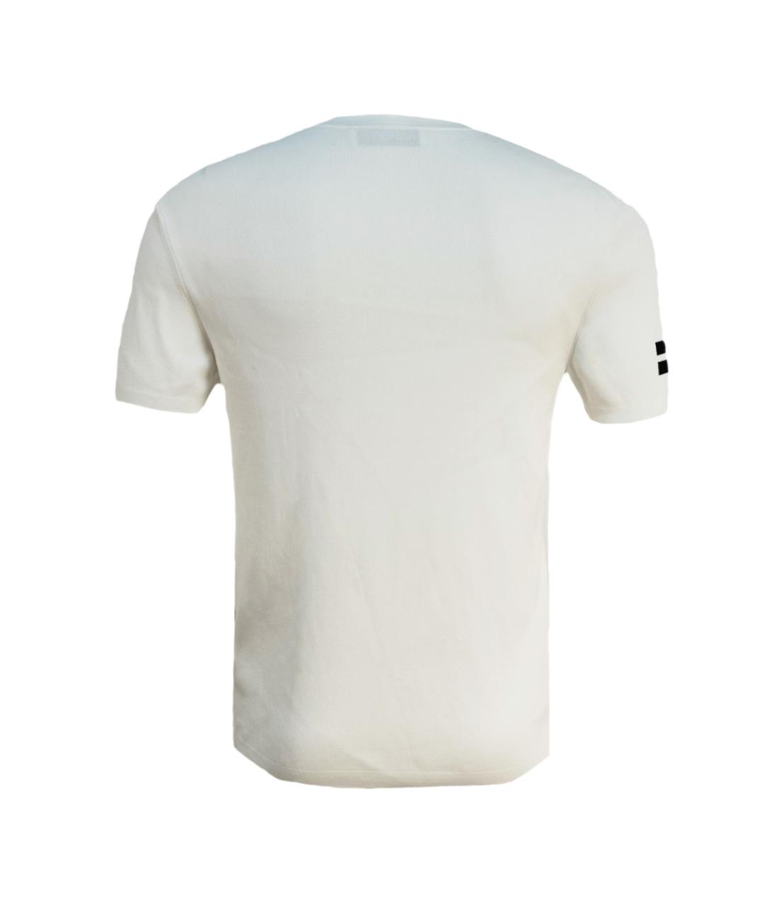 NEIL BARRETT Белая вискозная футболка, фото 2
