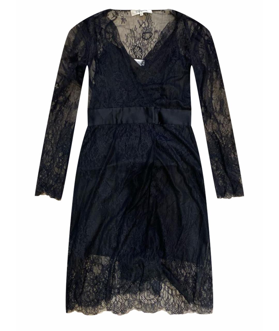 Diane von furstenberg black lace dress best sale