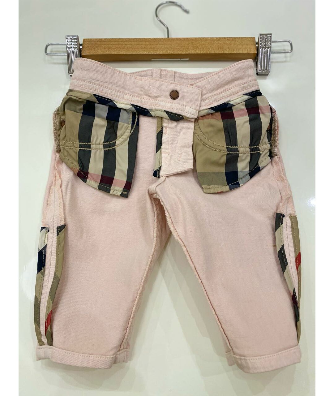 BURBERRY Розовые хлопковые джинсы, фото 3