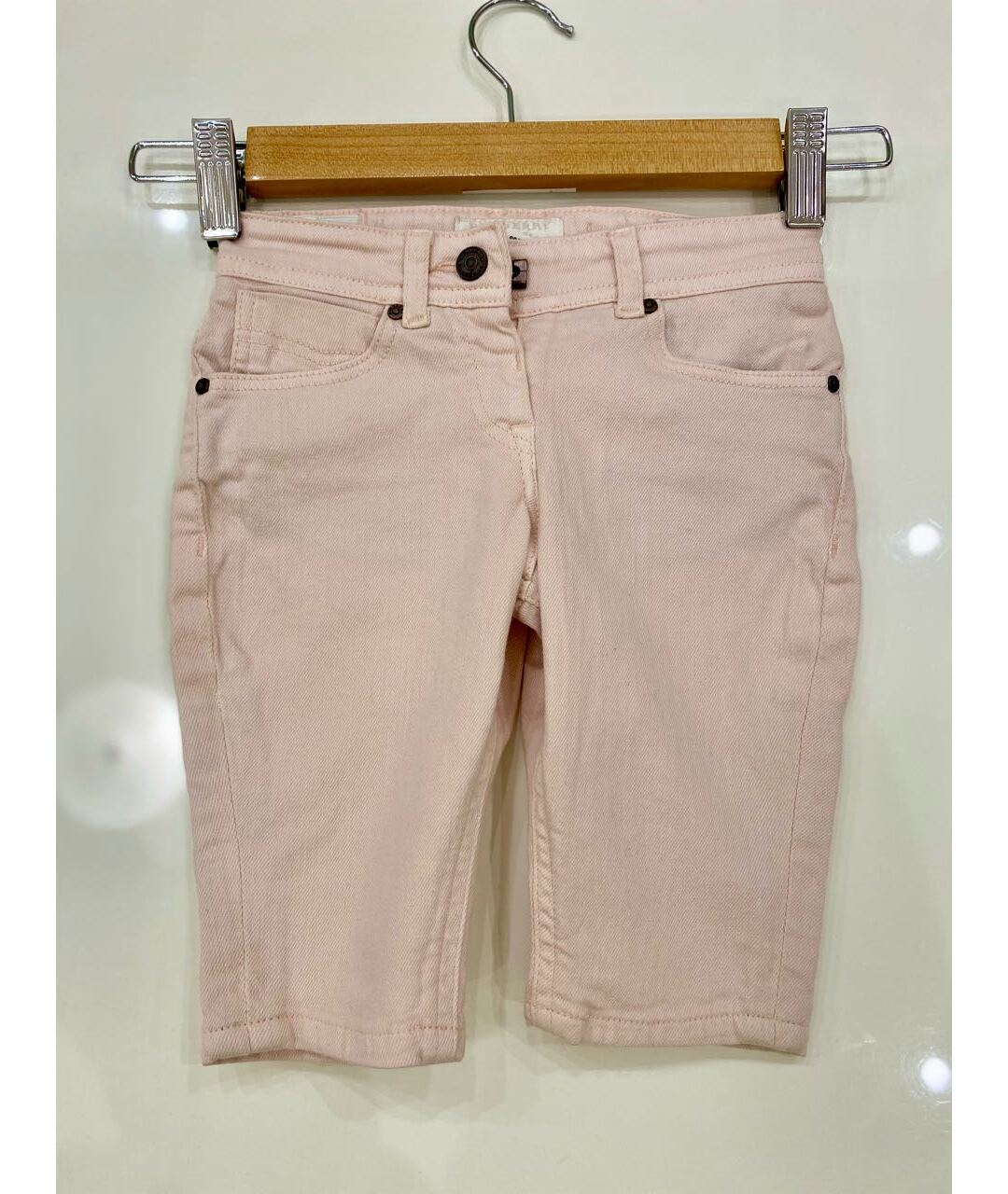 BURBERRY Розовые хлопковые джинсы, фото 6