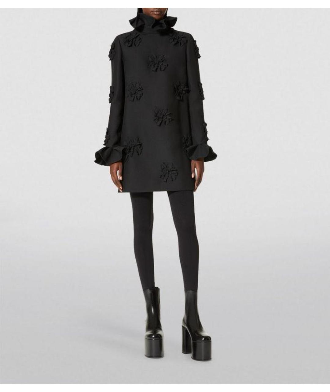 VALENTINO Черное коктейльное платье, фото 3