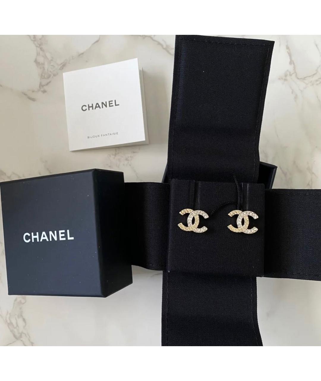 CHANEL Металлические серьги, фото 3