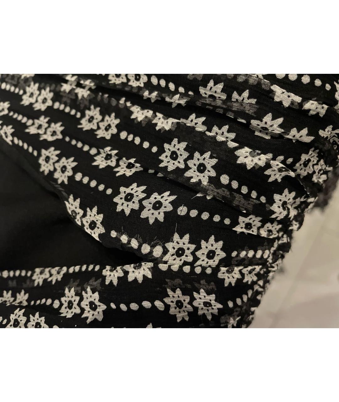 SANDRO Черное шелковое повседневное платье, фото 8