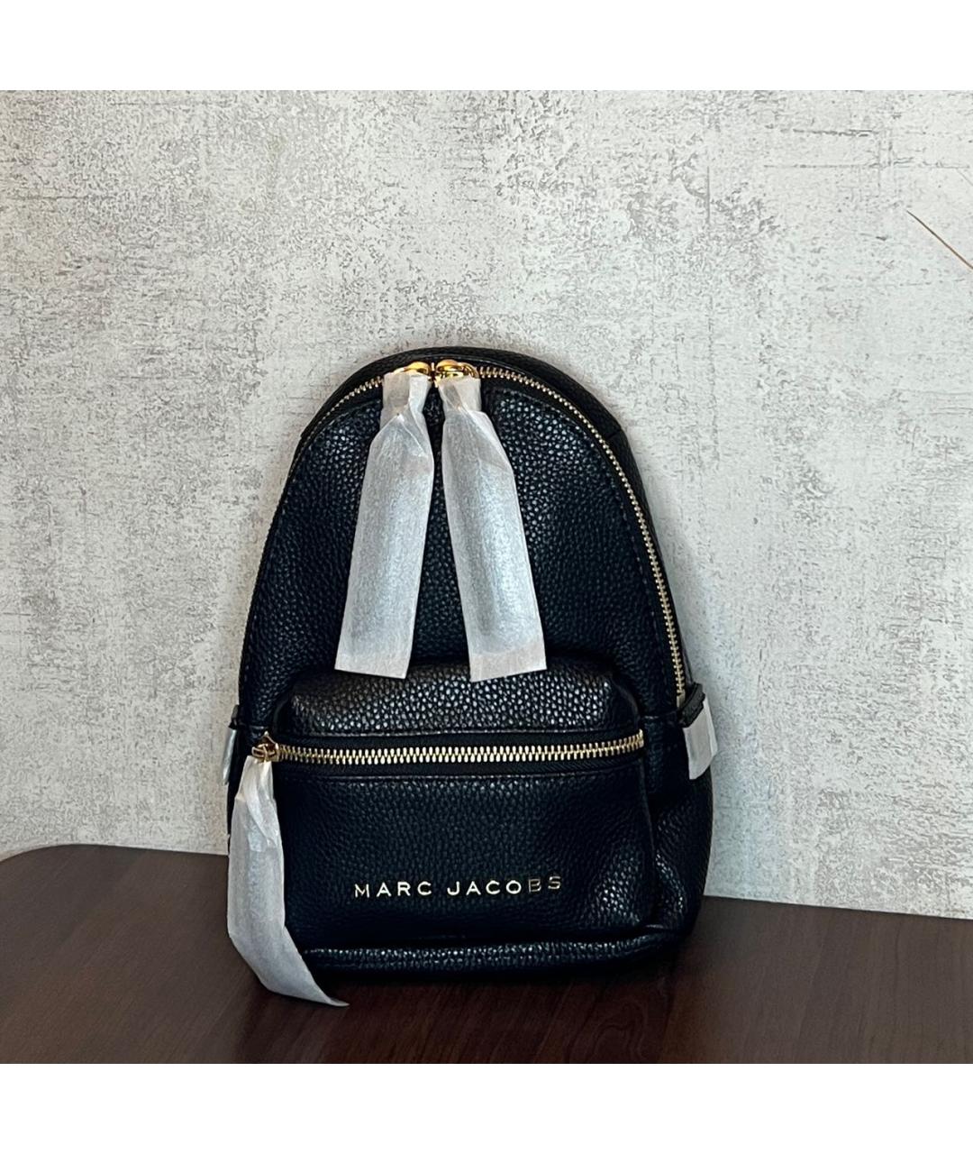 MARC JACOBS Черный кожаный рюкзак, фото 4