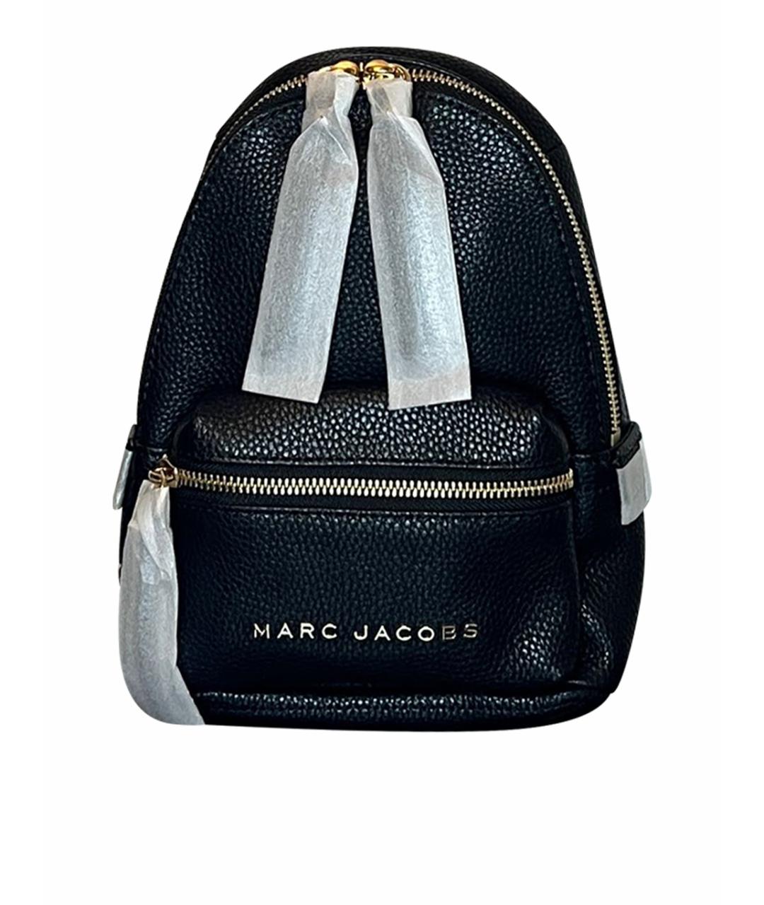 MARC JACOBS Черный кожаный рюкзак, фото 1