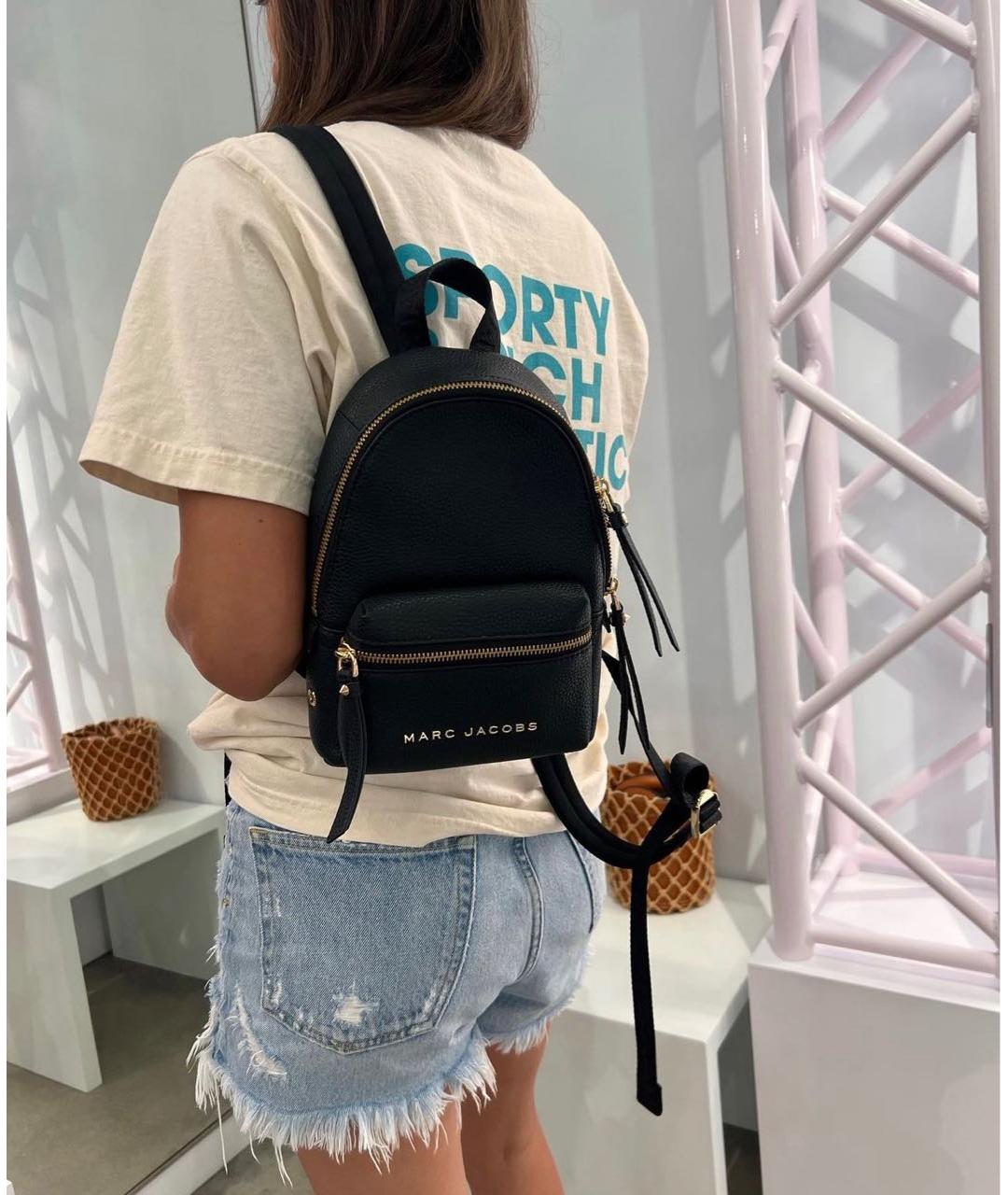 MARC JACOBS Черный кожаный рюкзак, фото 3