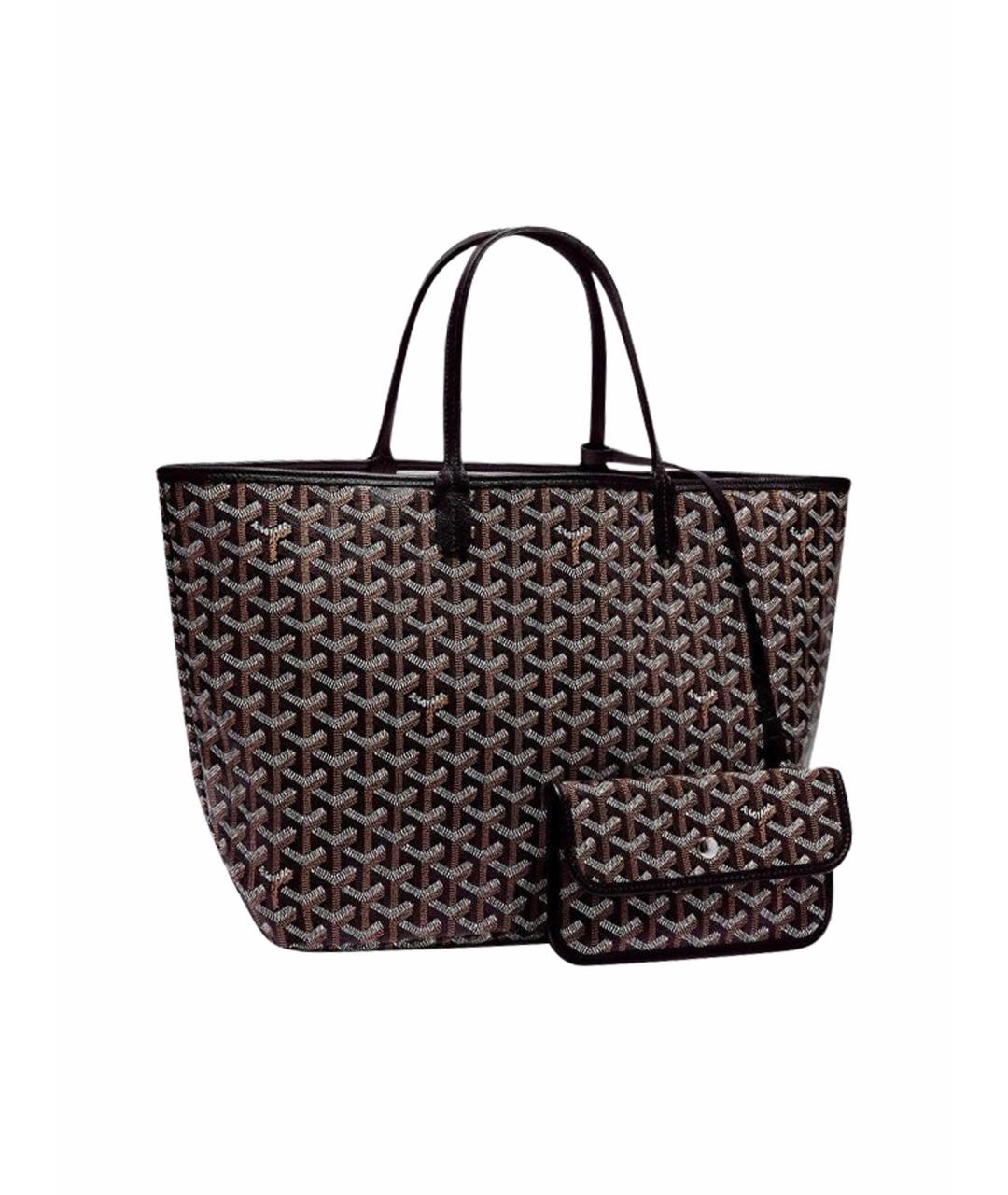 GOYARD Черная кожаная сумка тоут, фото 1