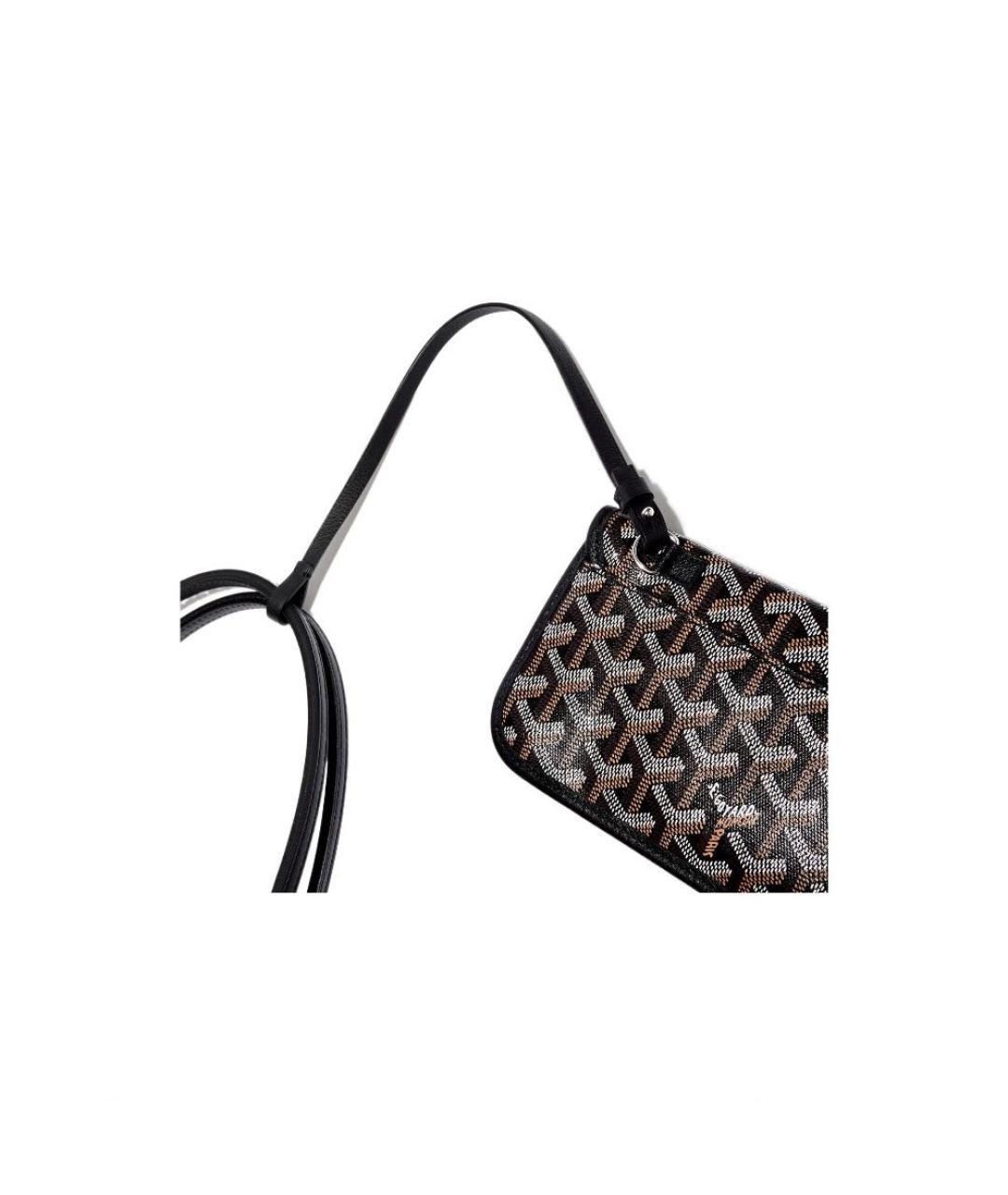 GOYARD Черная кожаная сумка тоут, фото 5