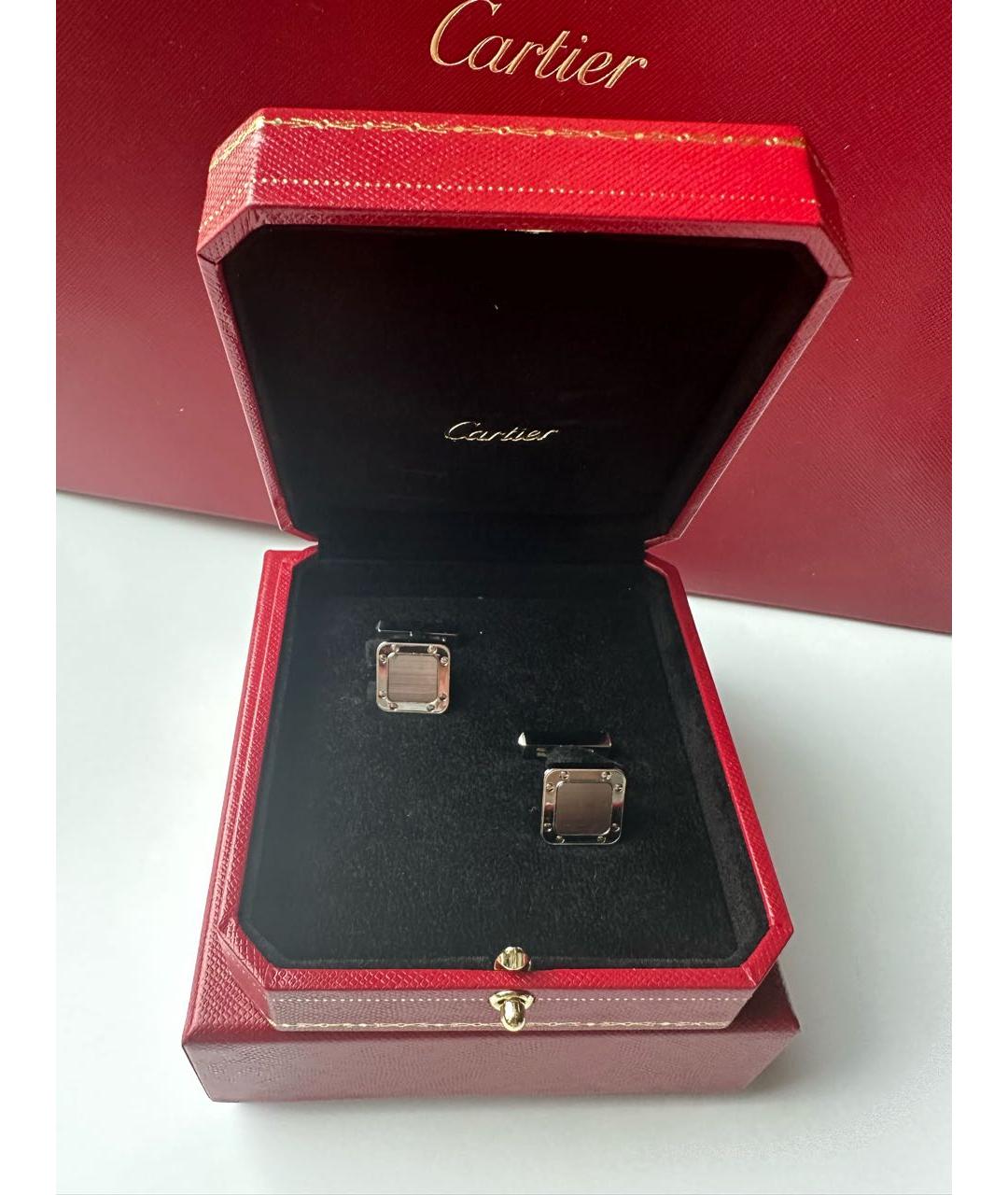 CARTIER Серебряные серебряные запонки, фото 3