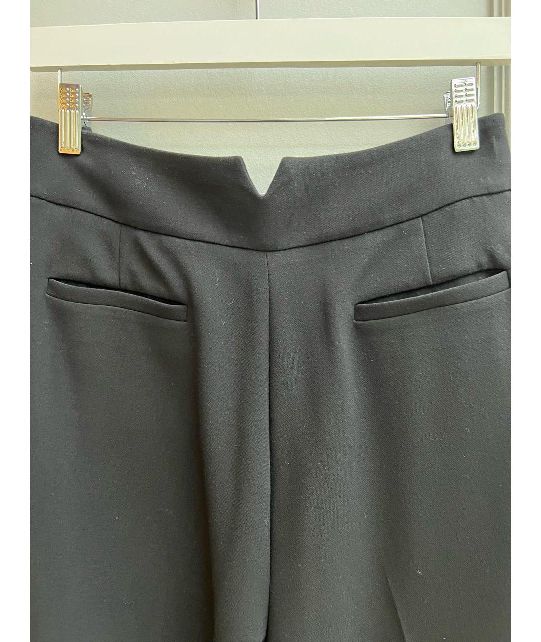 KARL LAGERFELD Черные полиэстеровые брюки широкие, фото 3
