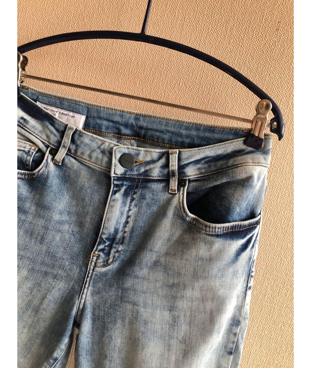 PINKO Голубые хлопко-эластановые джинсы клеш, фото 5
