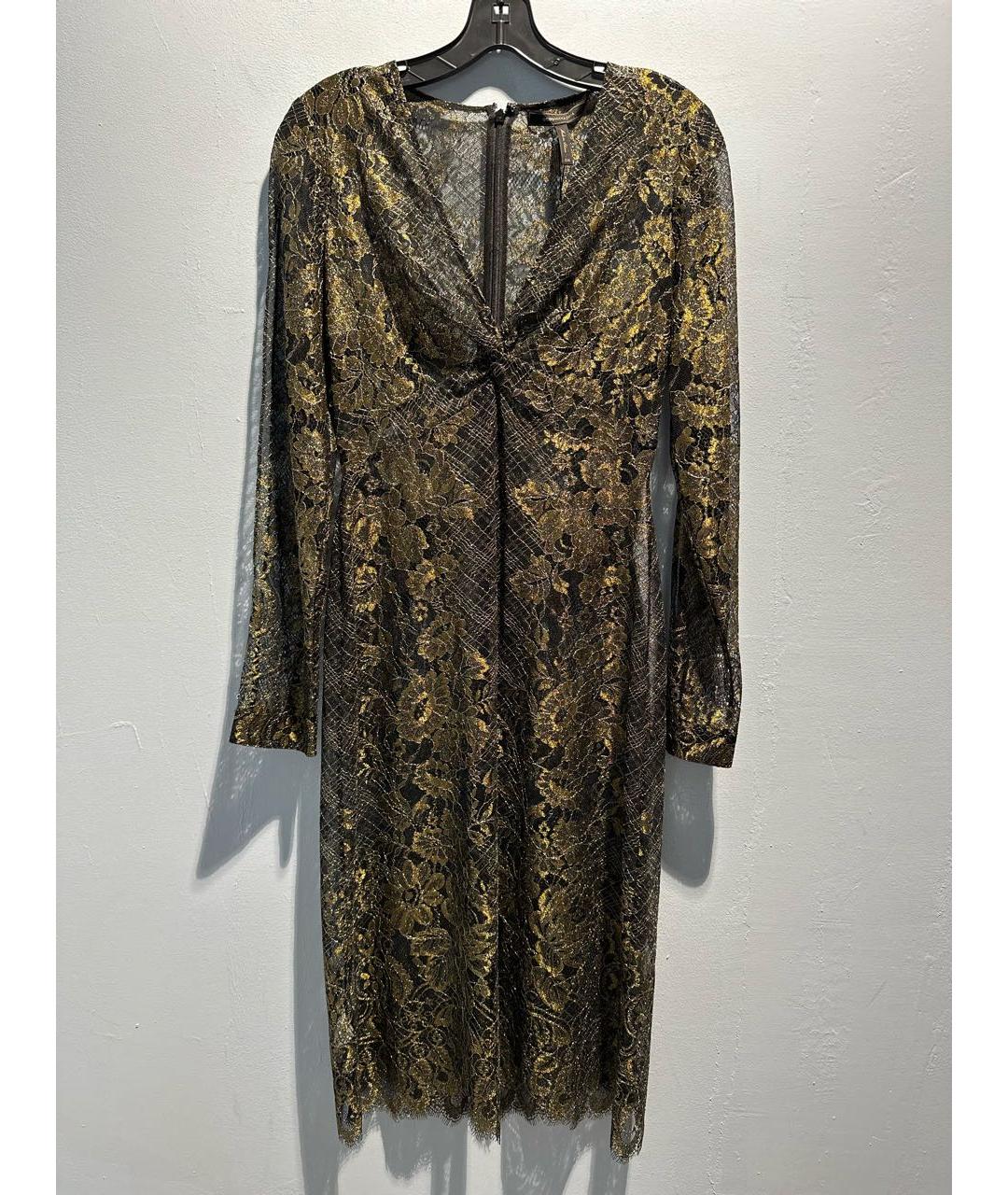 BCBG MAXAZRIA Золотое вечернее платье, фото 5