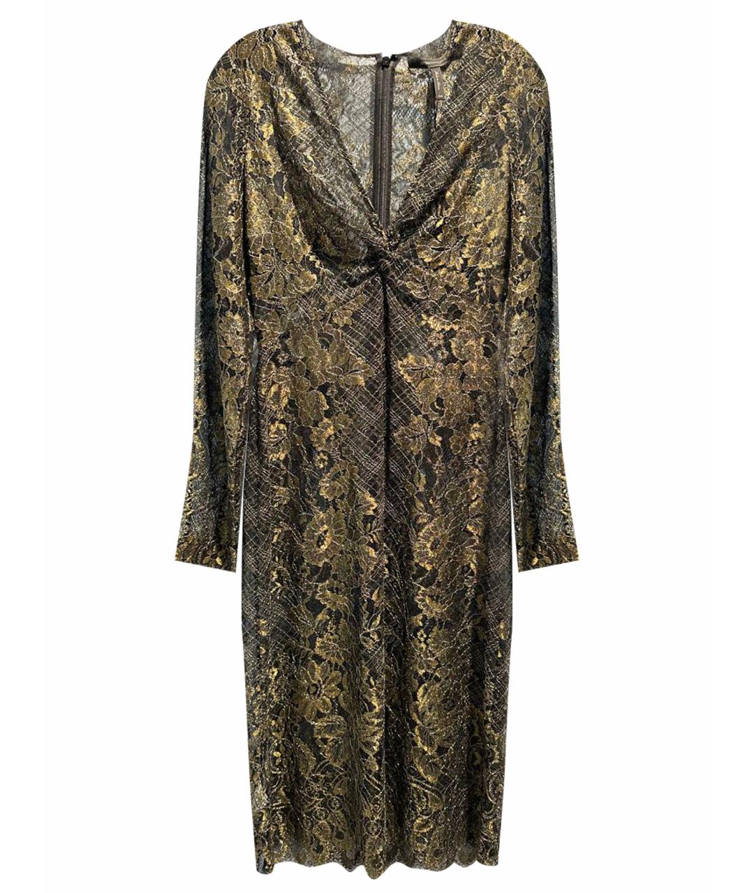 BCBG MAXAZRIA Золотое вечернее платье, фото 1