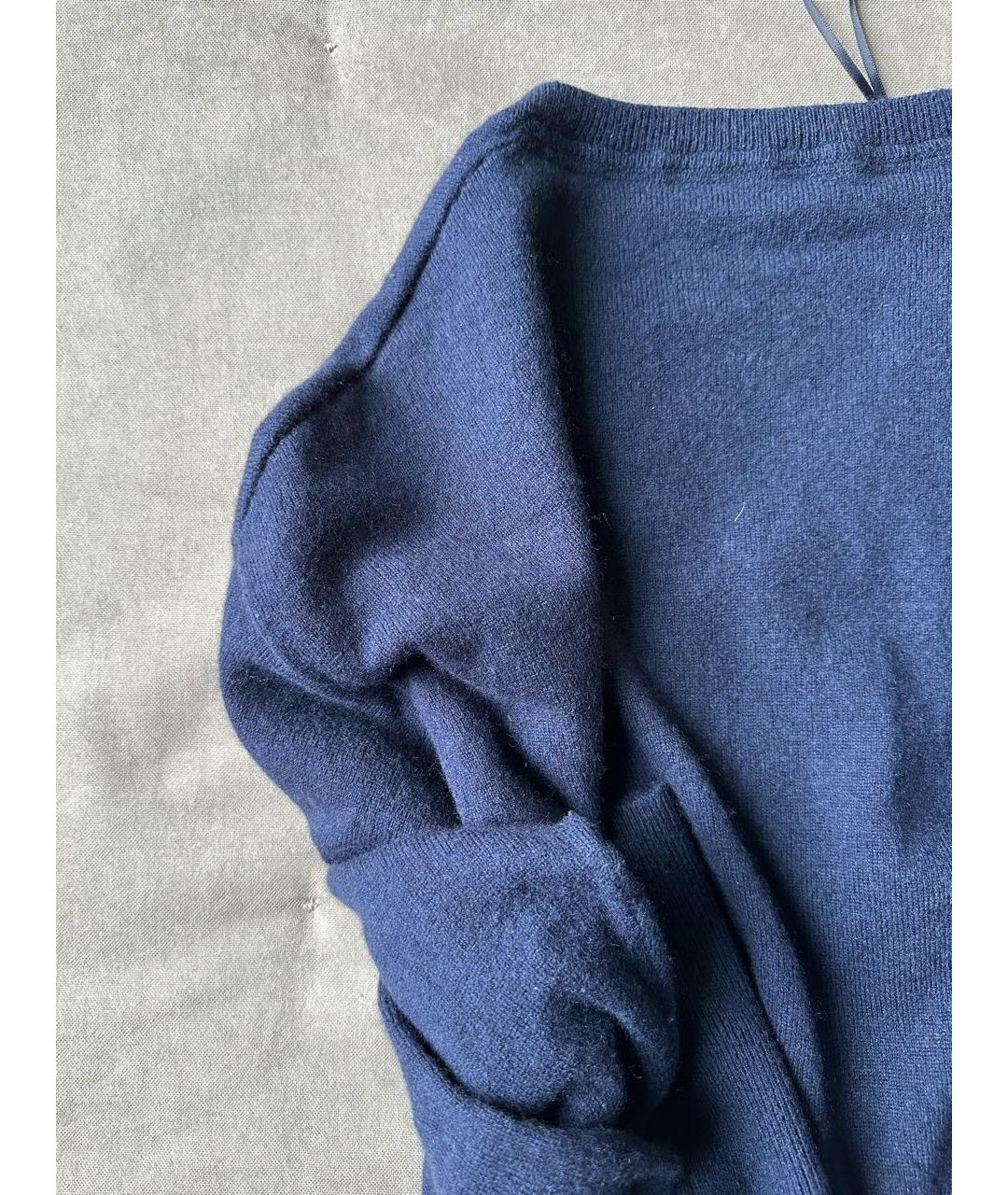 TOMMY HILFIGER Темно-синий кашемировый джемпер / свитер, фото 6