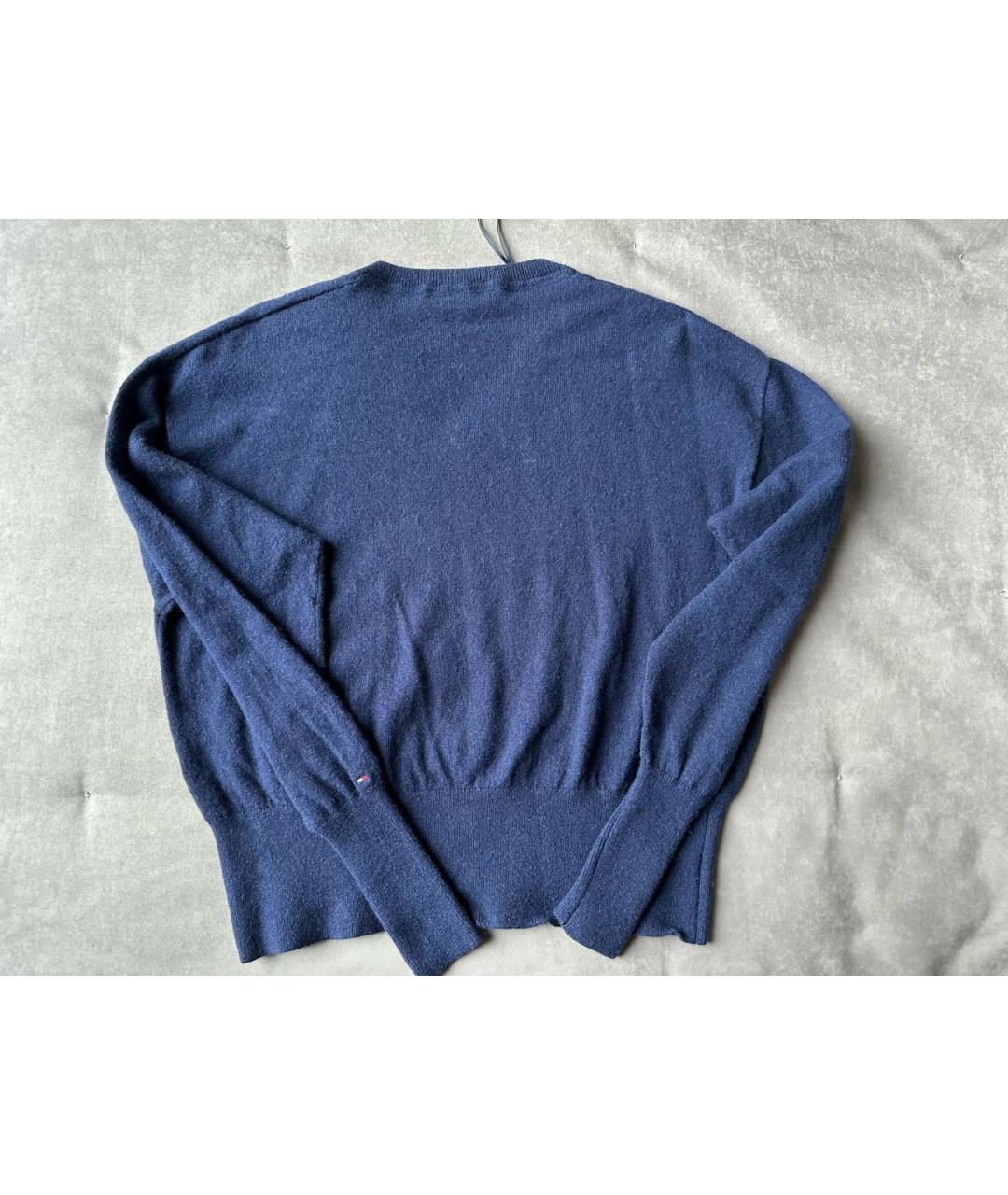 TOMMY HILFIGER Темно-синий кашемировый джемпер / свитер, фото 2
