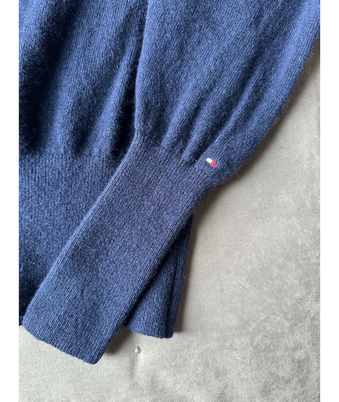 TOMMY HILFIGER Темно-синий кашемировый джемпер / свитер, фото 4