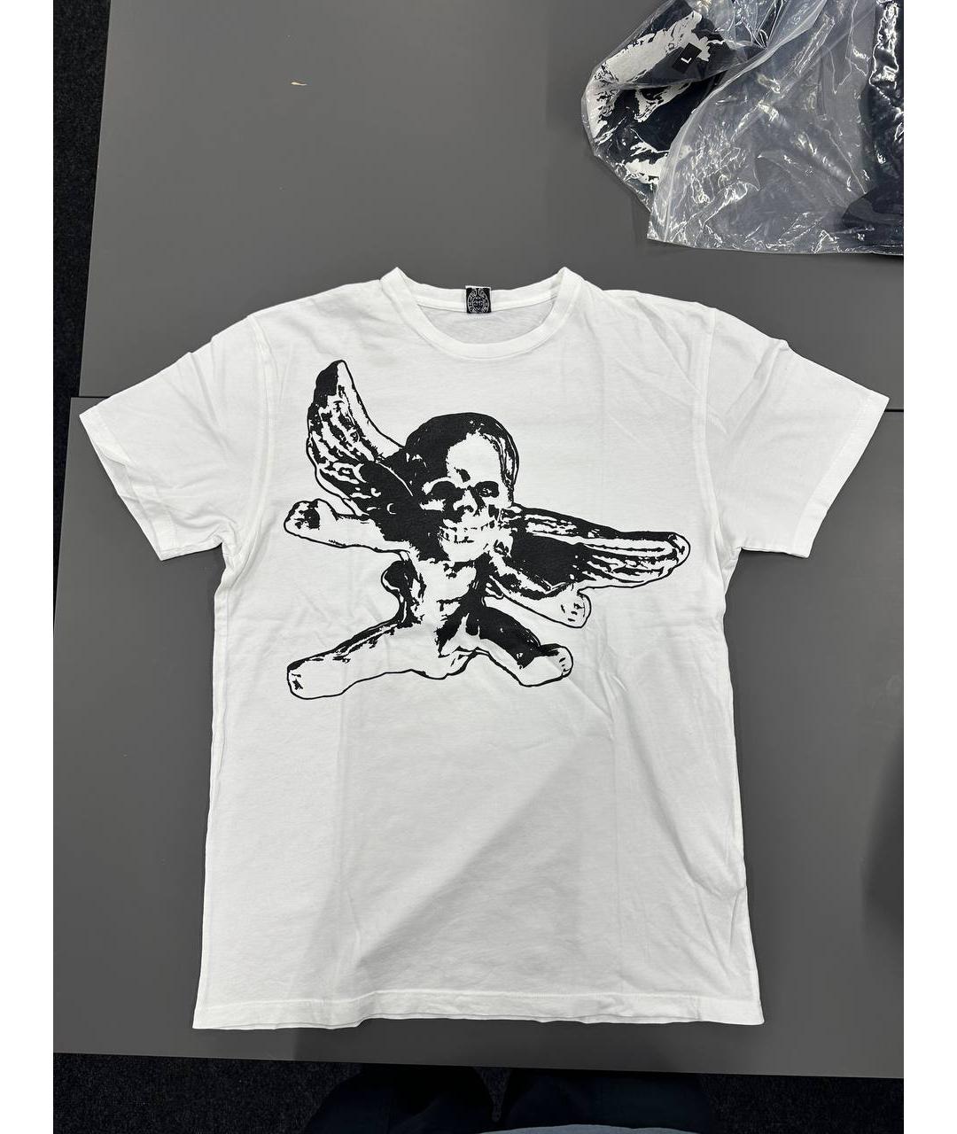 CHROME HEARTS Белая хлопковая футболка, фото 3
