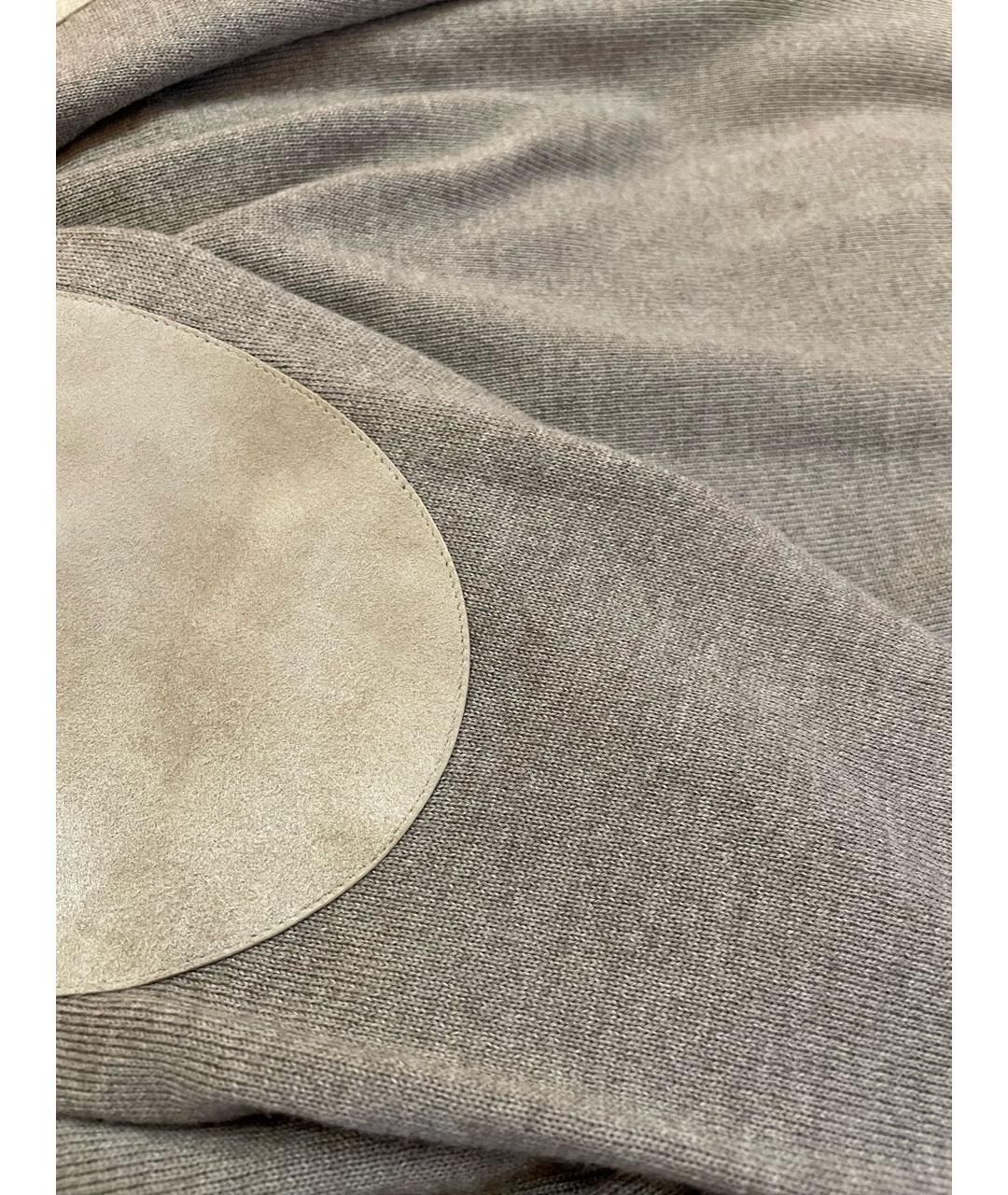 LOUIS VUITTON Серый шерстяной джемпер / свитер, фото 4