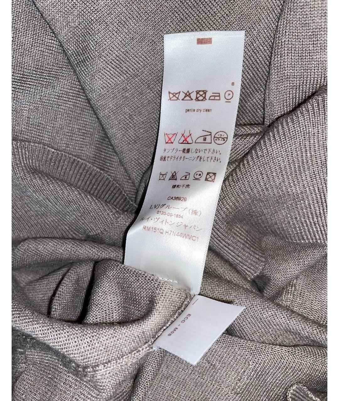 LOUIS VUITTON Серый шерстяной джемпер / свитер, фото 5